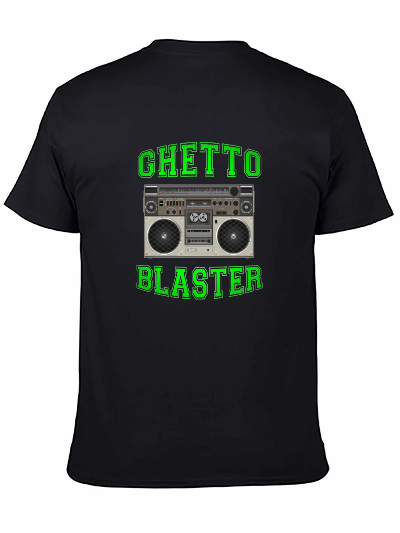 Ghetto Blaster Retro Boombox Graphic T-Shirt