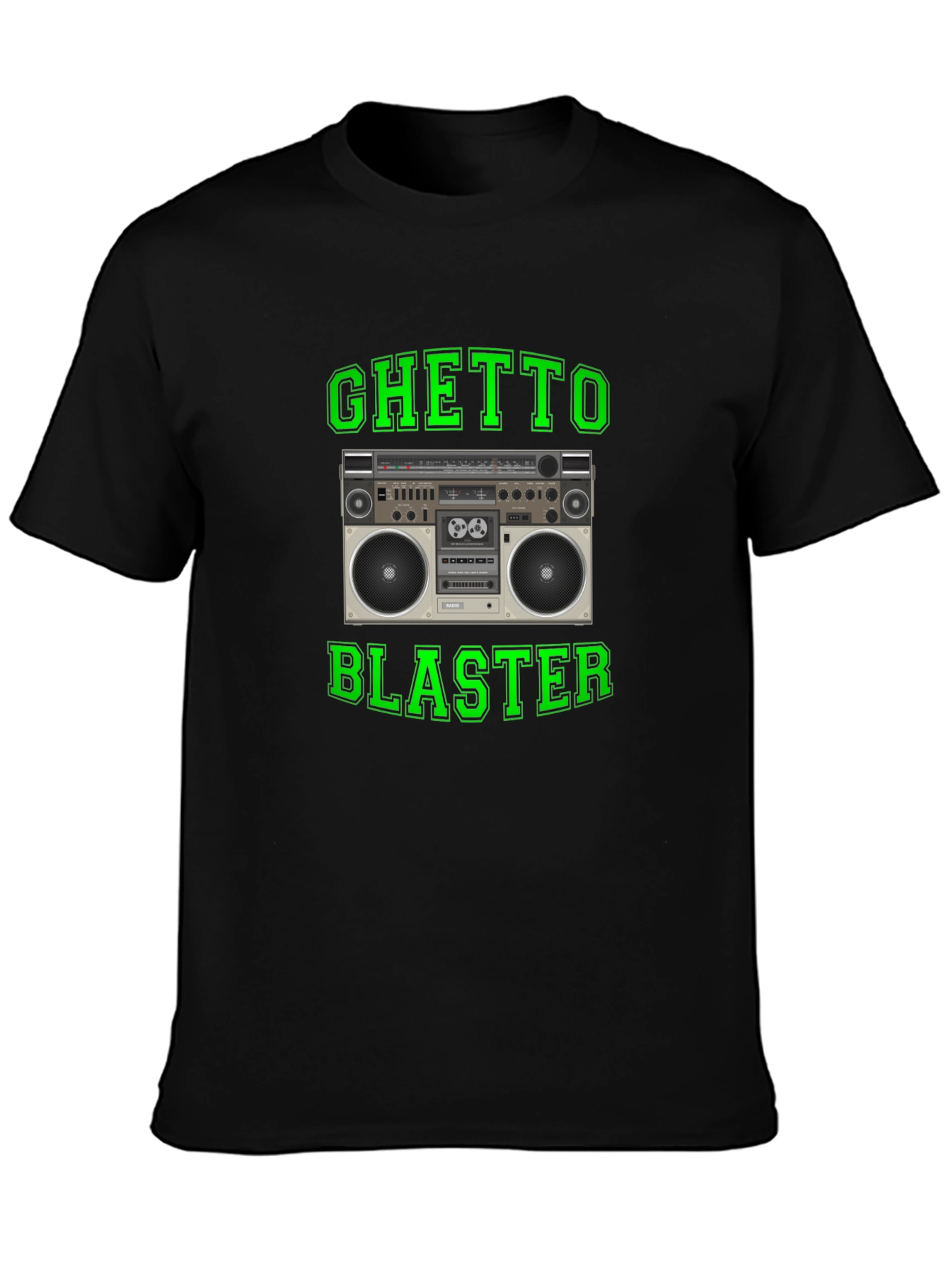 Ghetto Blaster Retro Boombox Graphic T-Shirt