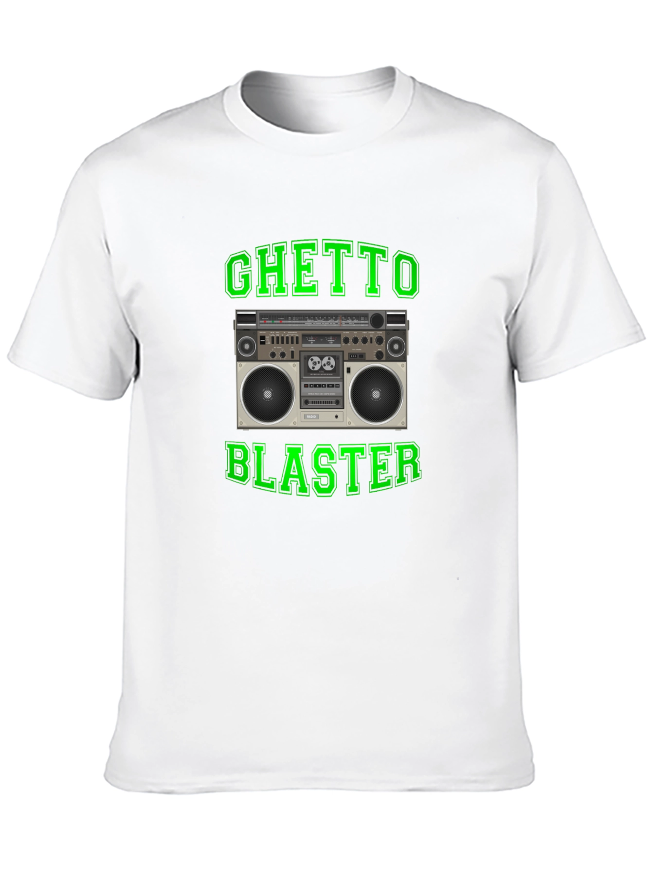 Ghetto Blaster Retro Boombox Graphic T-Shirt