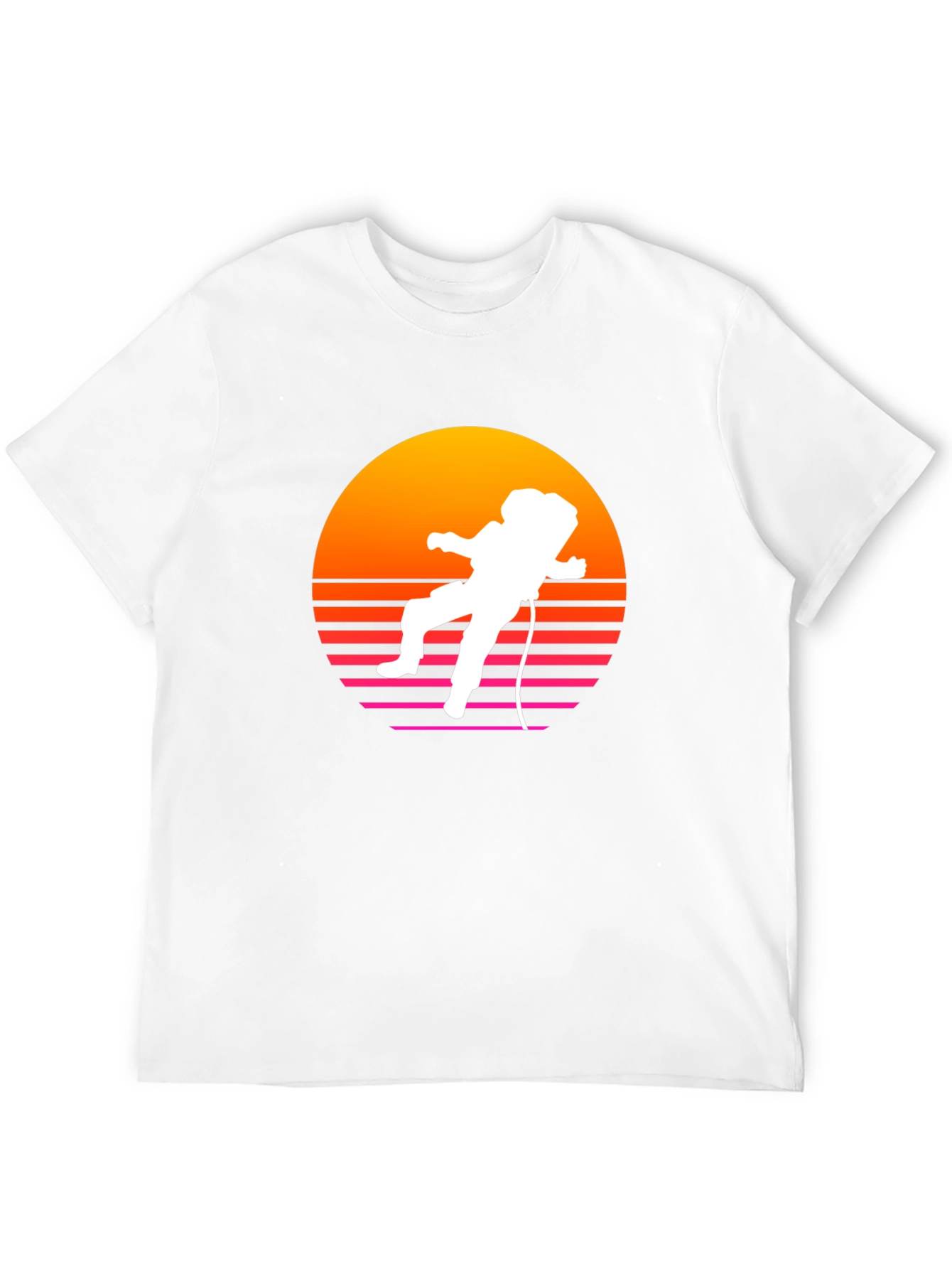 Retro Astronaut Sunset T-Shirt