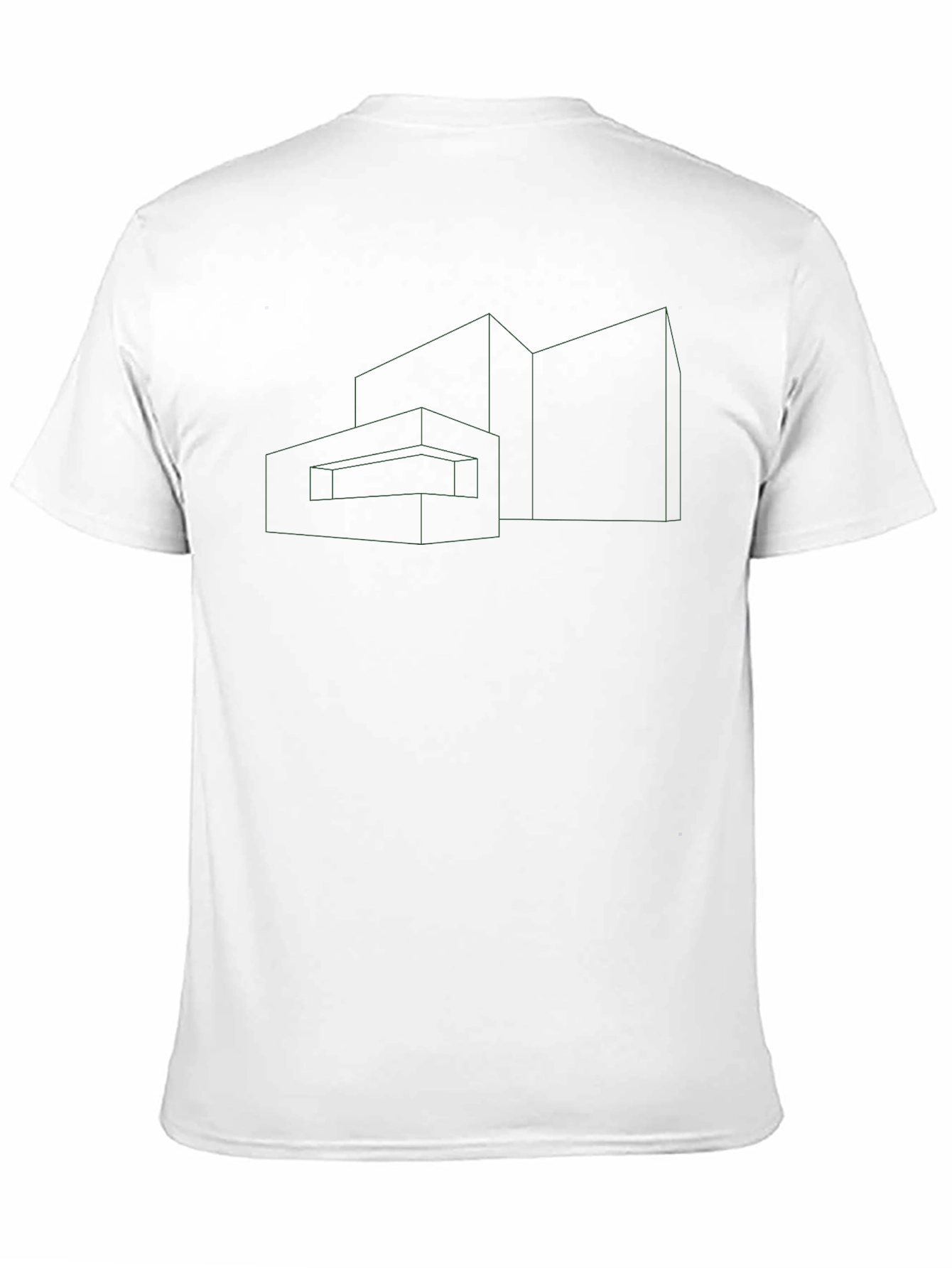Geometric Outline Tee - Modern Architectural Design
