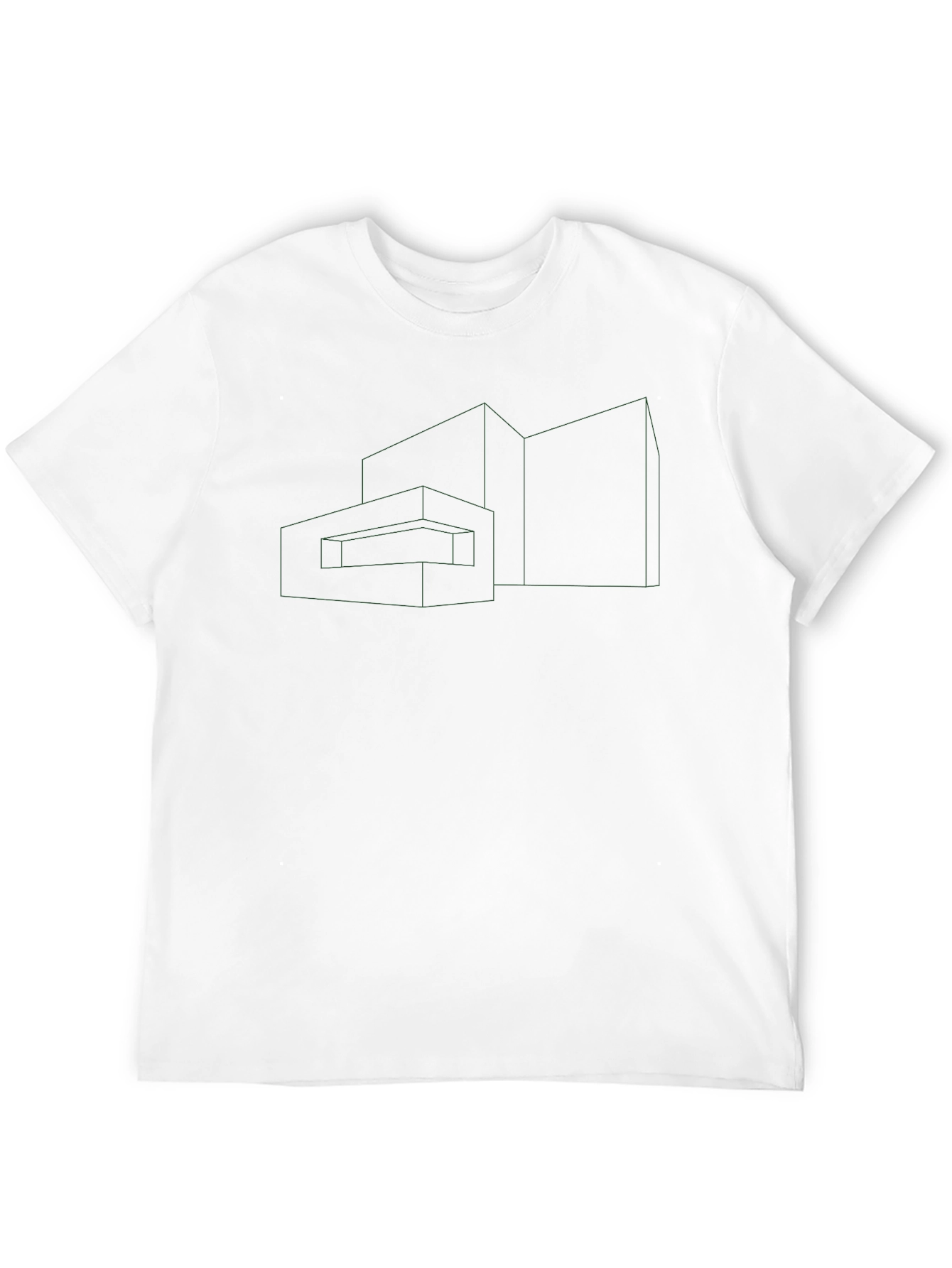 Geometric Outline Tee - Modern Architectural Design