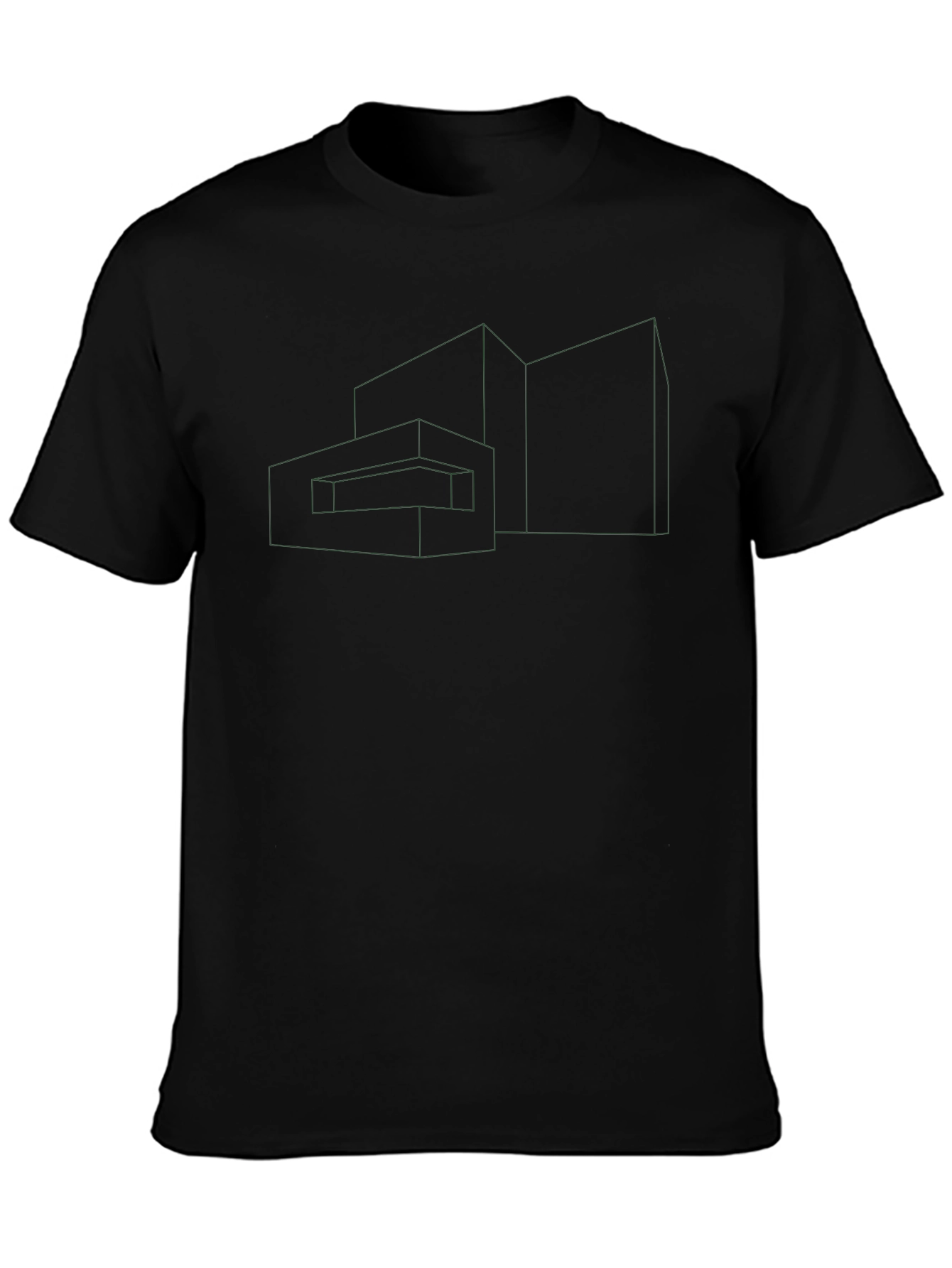 Geometric Outline Tee - Modern Architectural Design