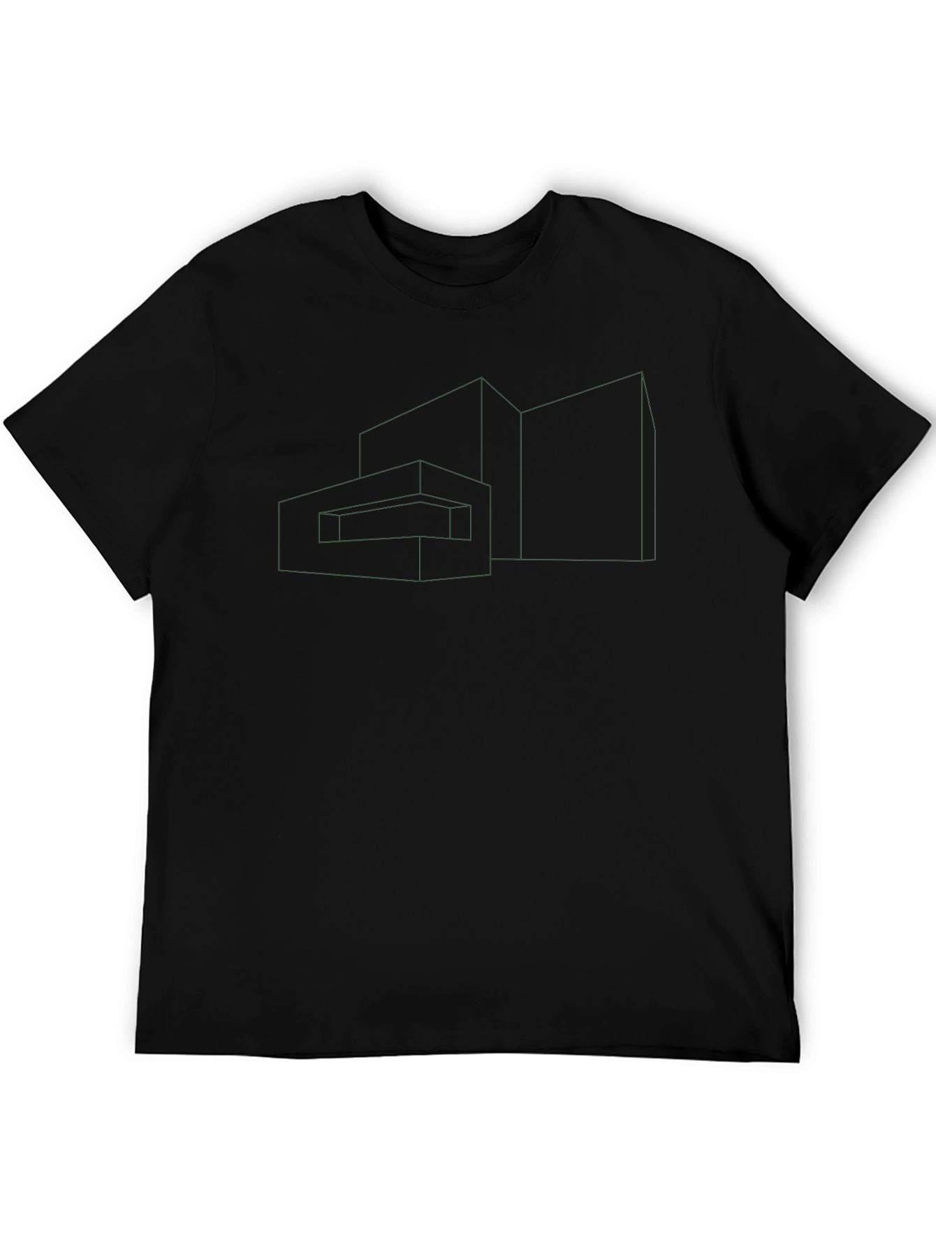 Geometric Outline Tee - Modern Architectural Design