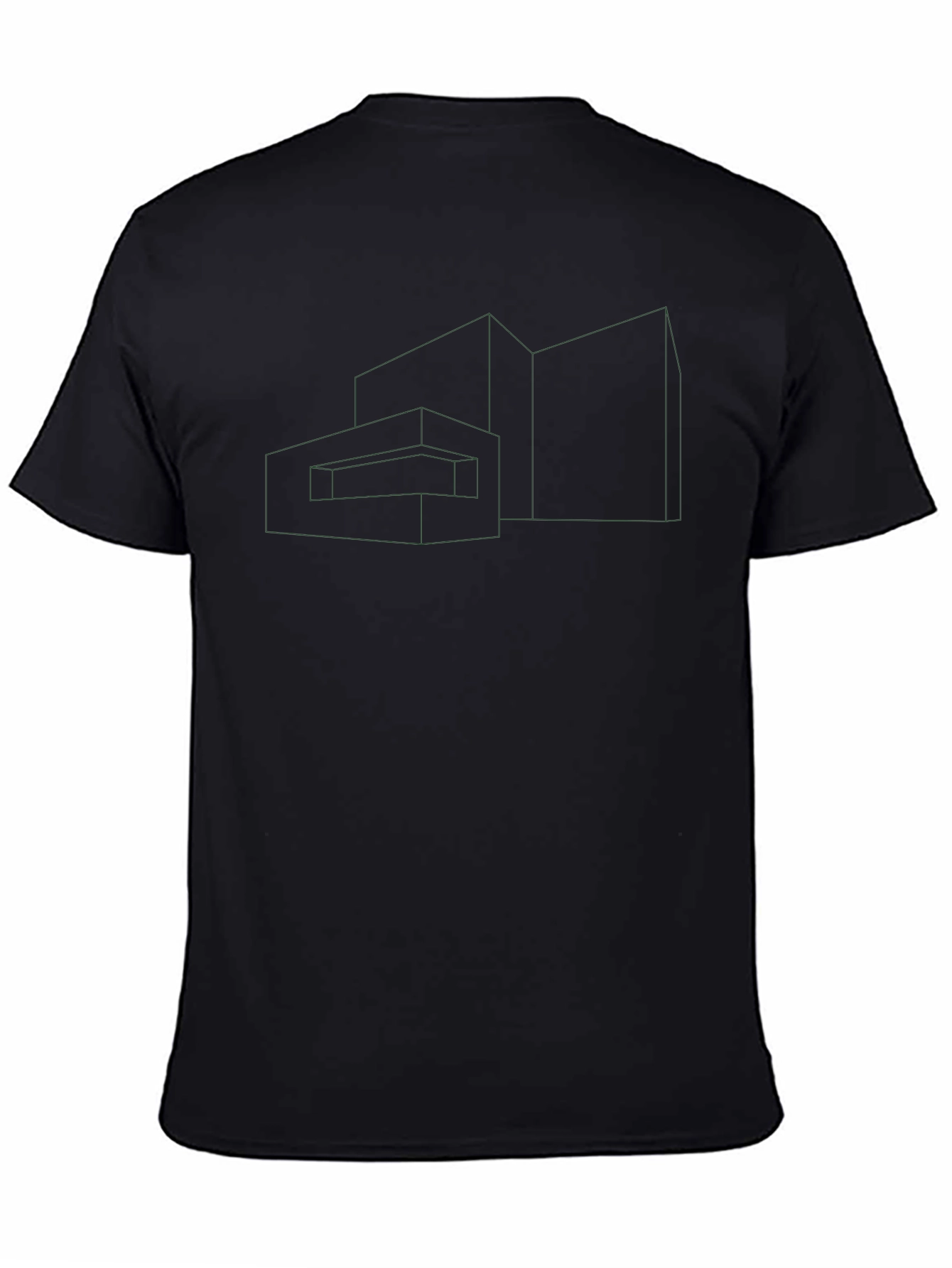 Geometric Outline Tee - Modern Architectural Design