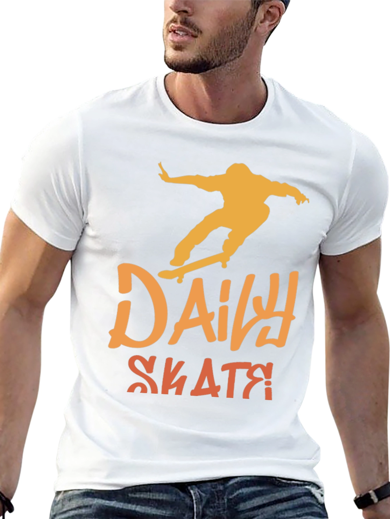 Daily Skate T-Shirt - Black Cotton Skater Tee