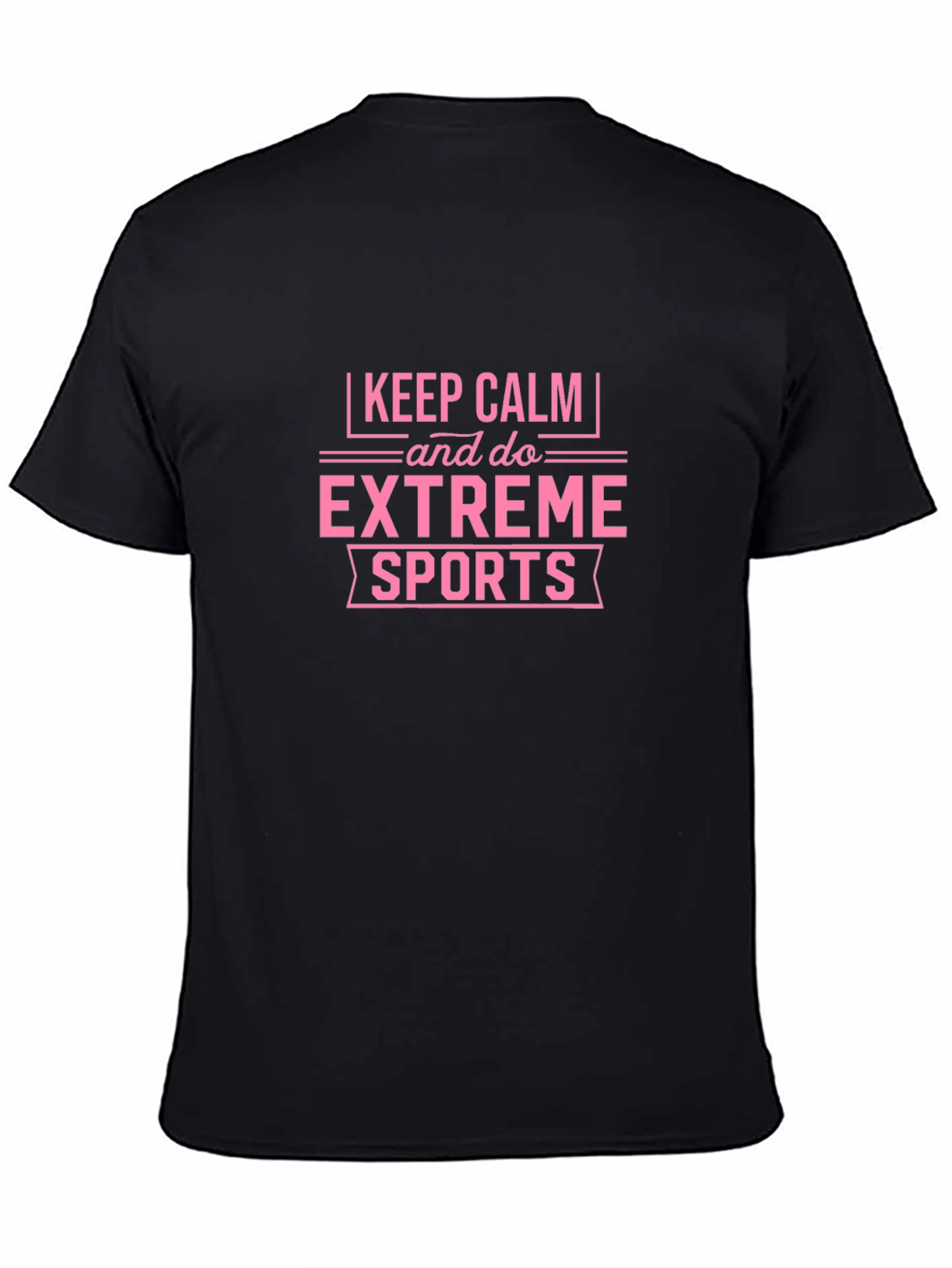 Keep Calm Extreme Sports Graphic Tee - Black