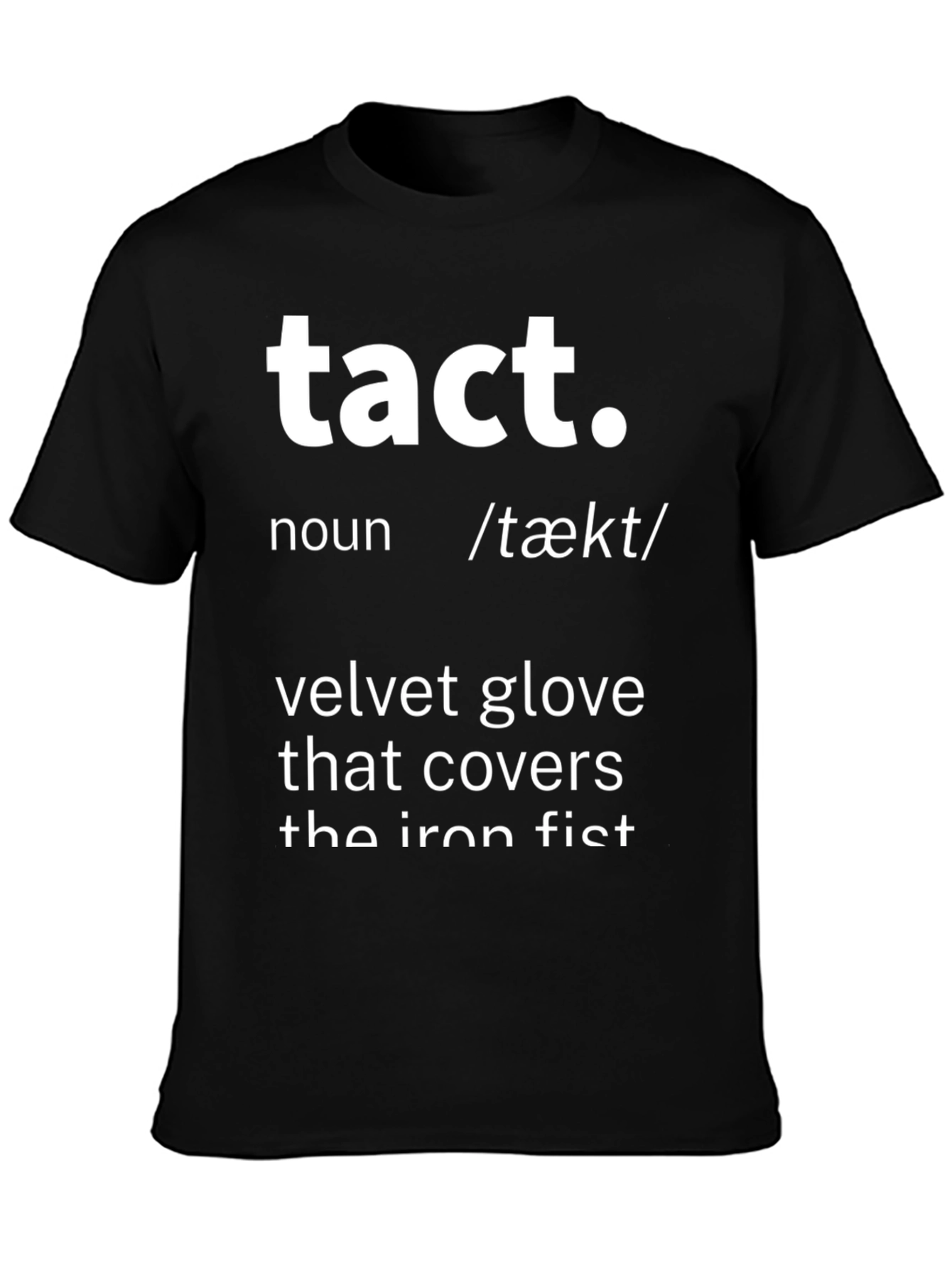 Tact Definition Graphic T-Shirt - Black