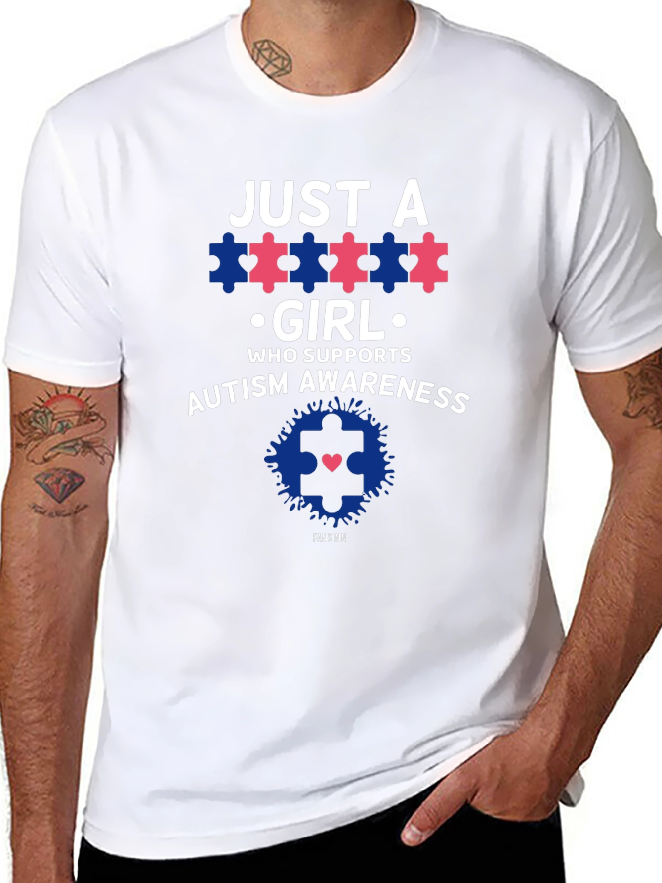 Autism Awareness T-Shirt - Just a Girl