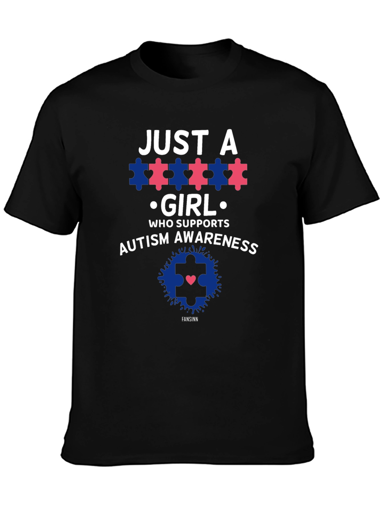 Autism Awareness T-Shirt - Just a Girl