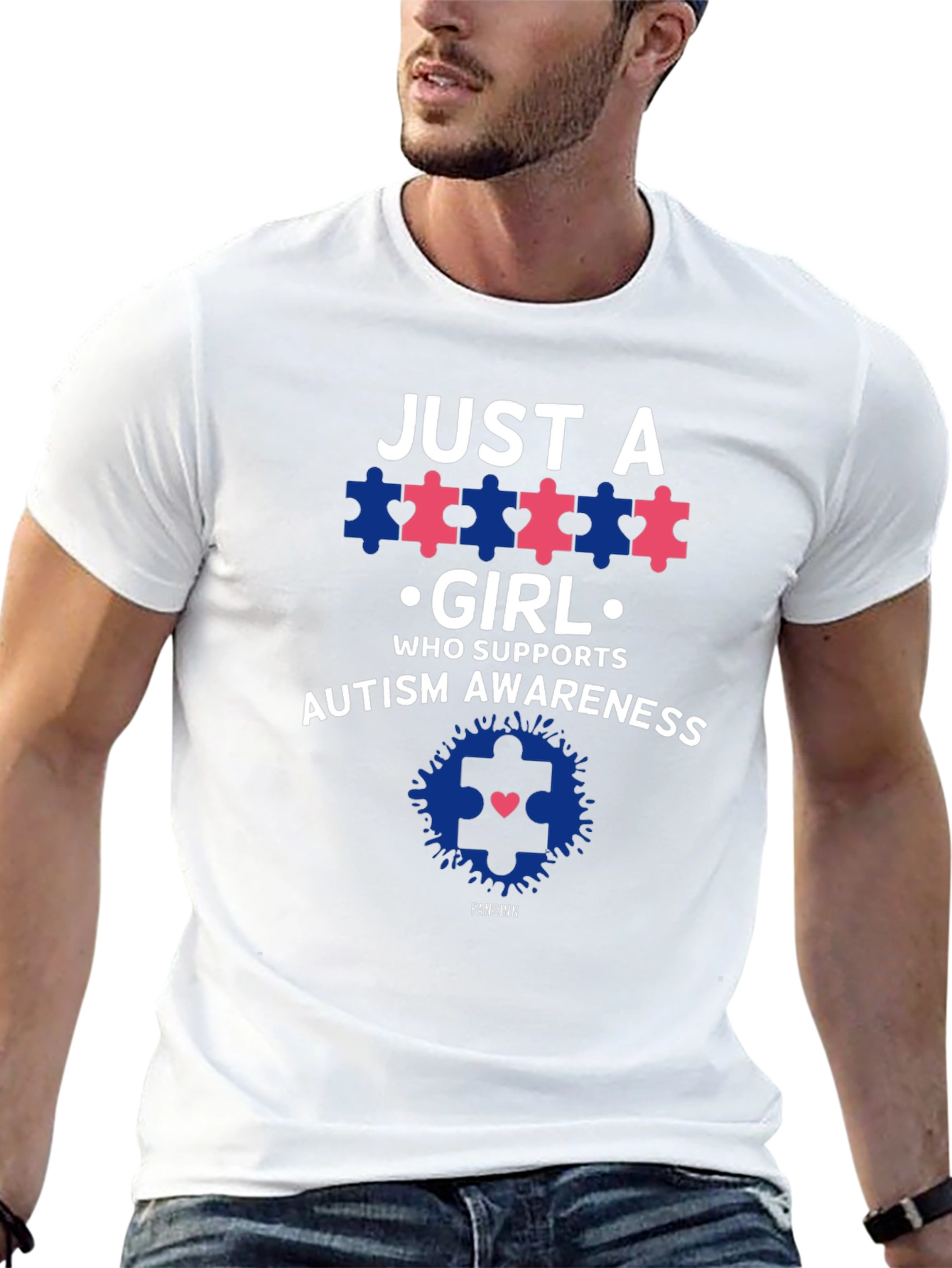 Autism Awareness T-Shirt - Just a Girl