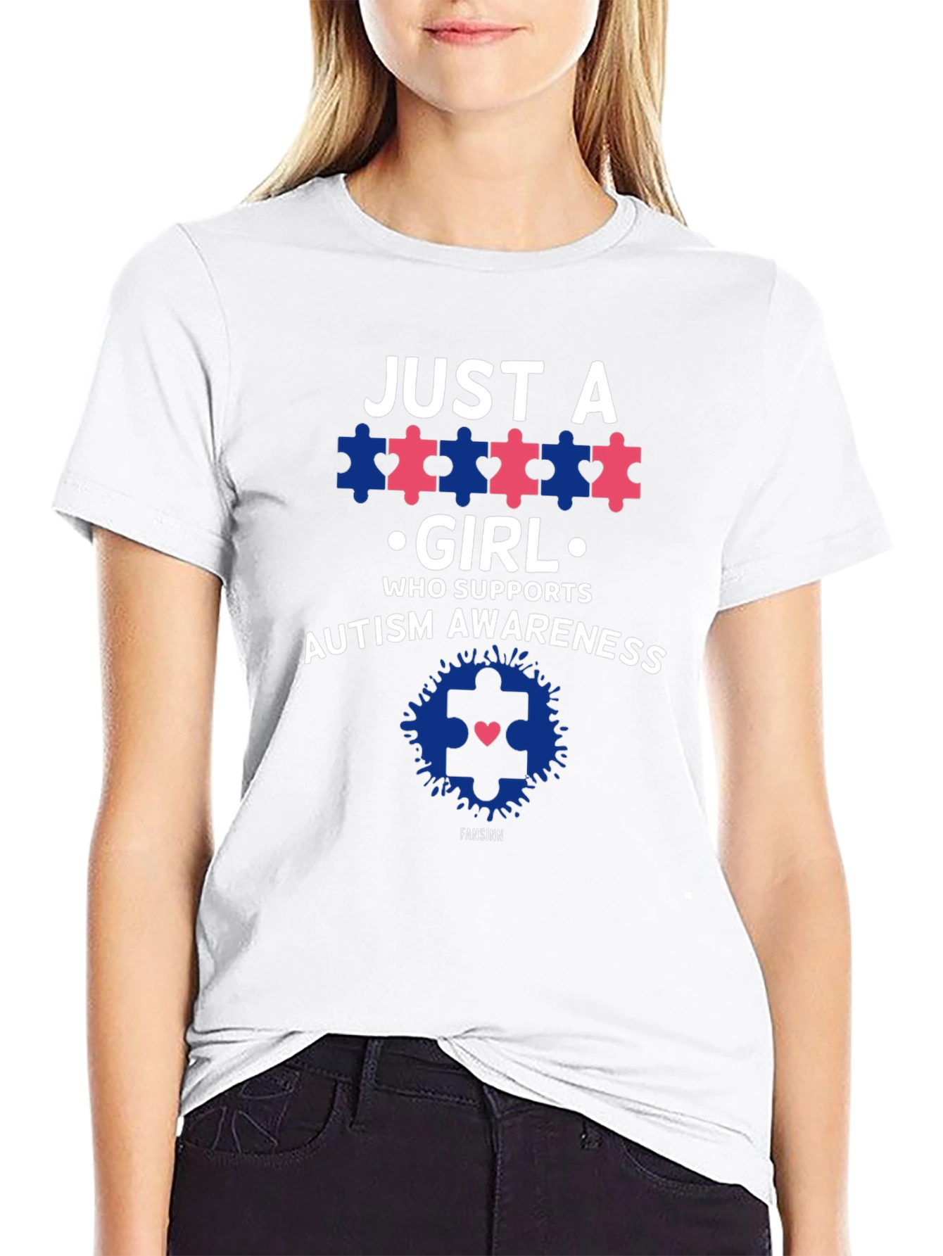 Autism Awareness T-Shirt - Just a Girl