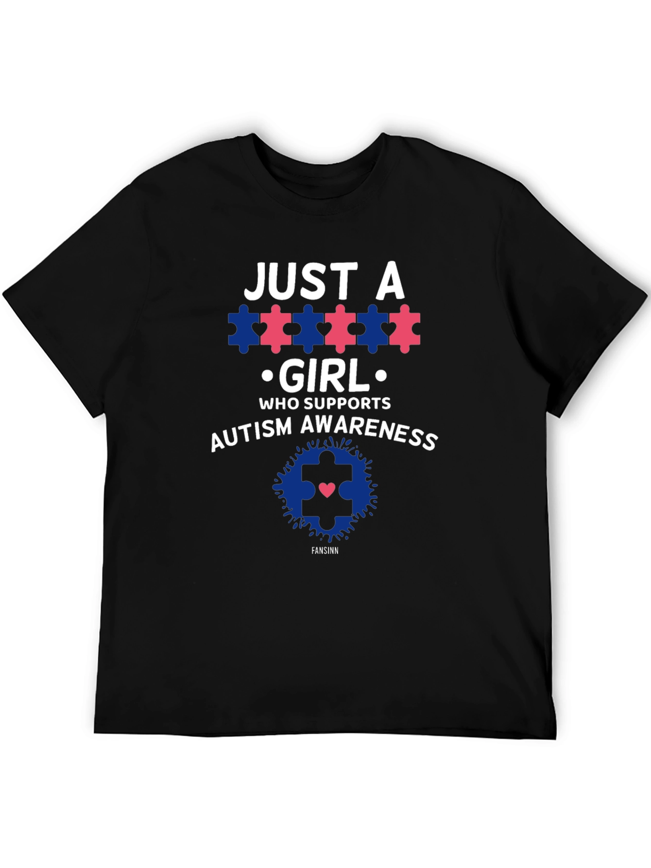 Autism Awareness T-Shirt - Just a Girl