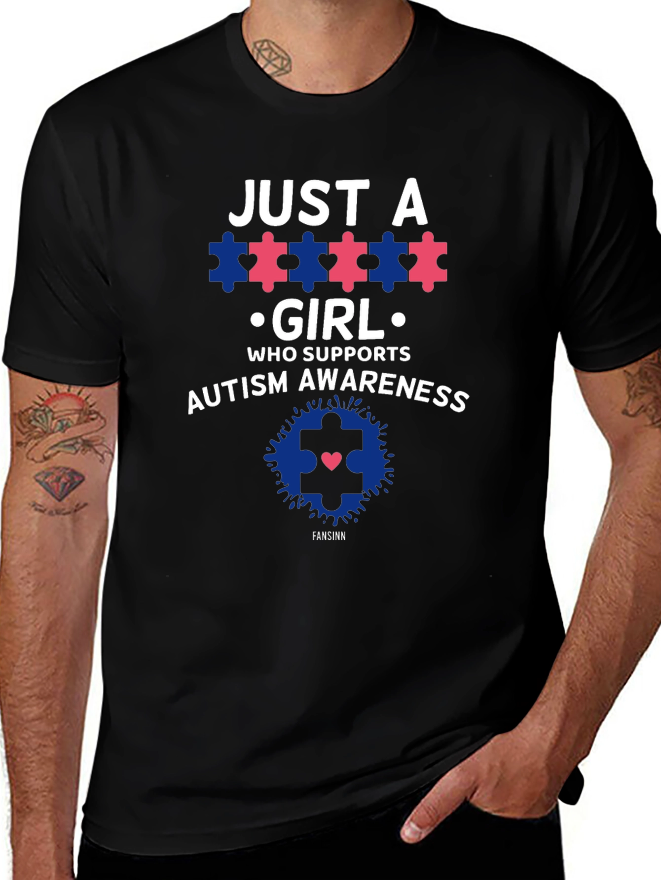 Autism Awareness T-Shirt - Just a Girl