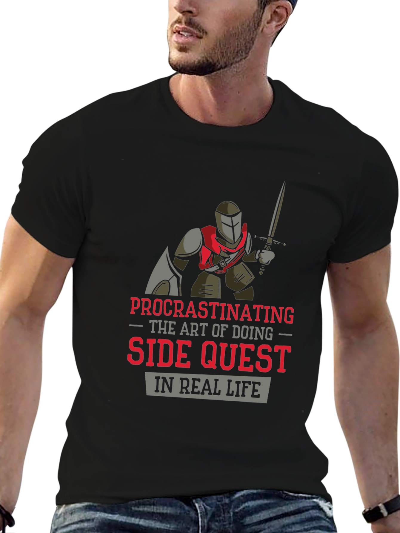 Procrastinating Side Quest in Real Life T-Shirt