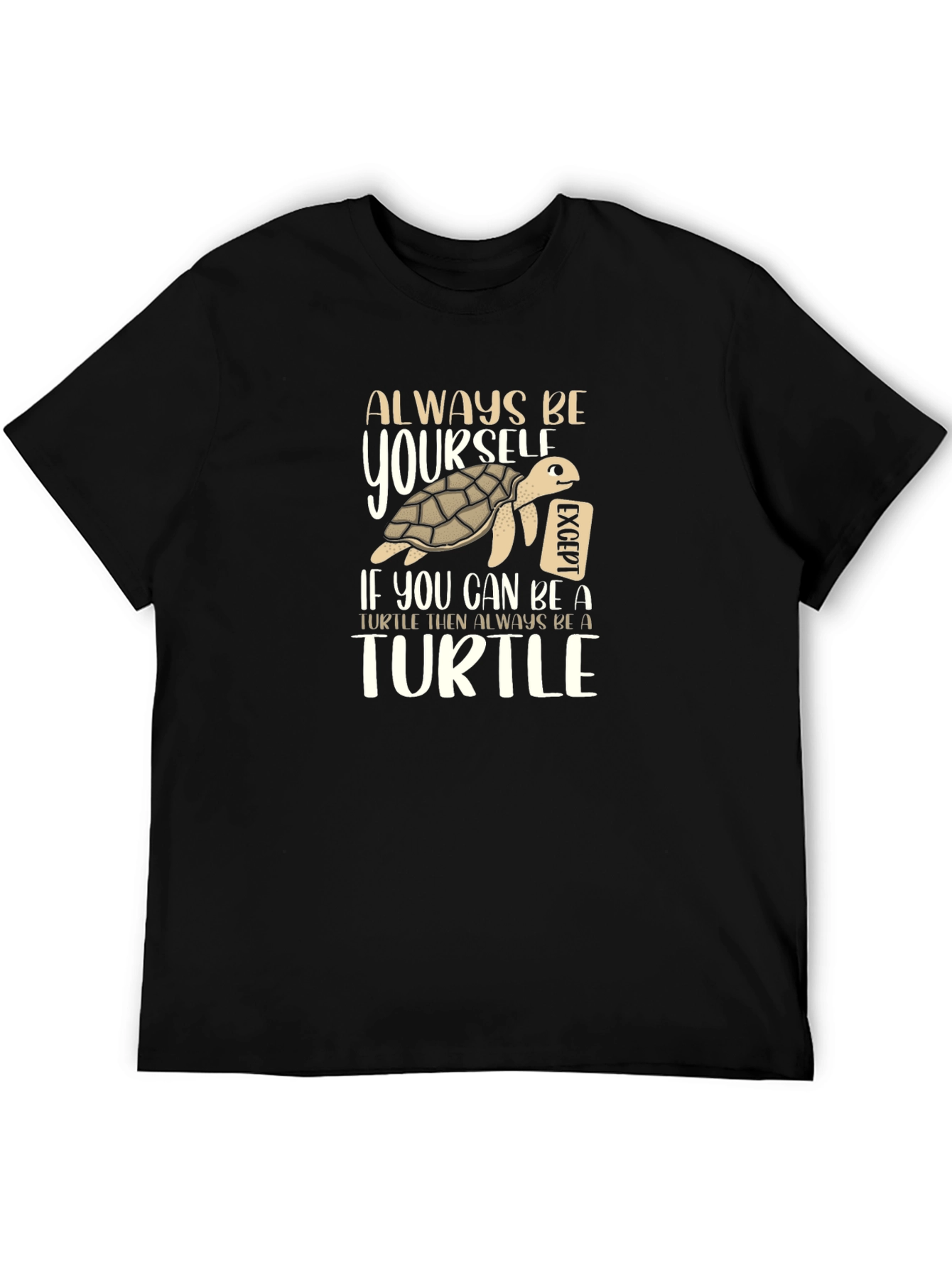 Always Be Yourself Turtle Graphic T-Shirt