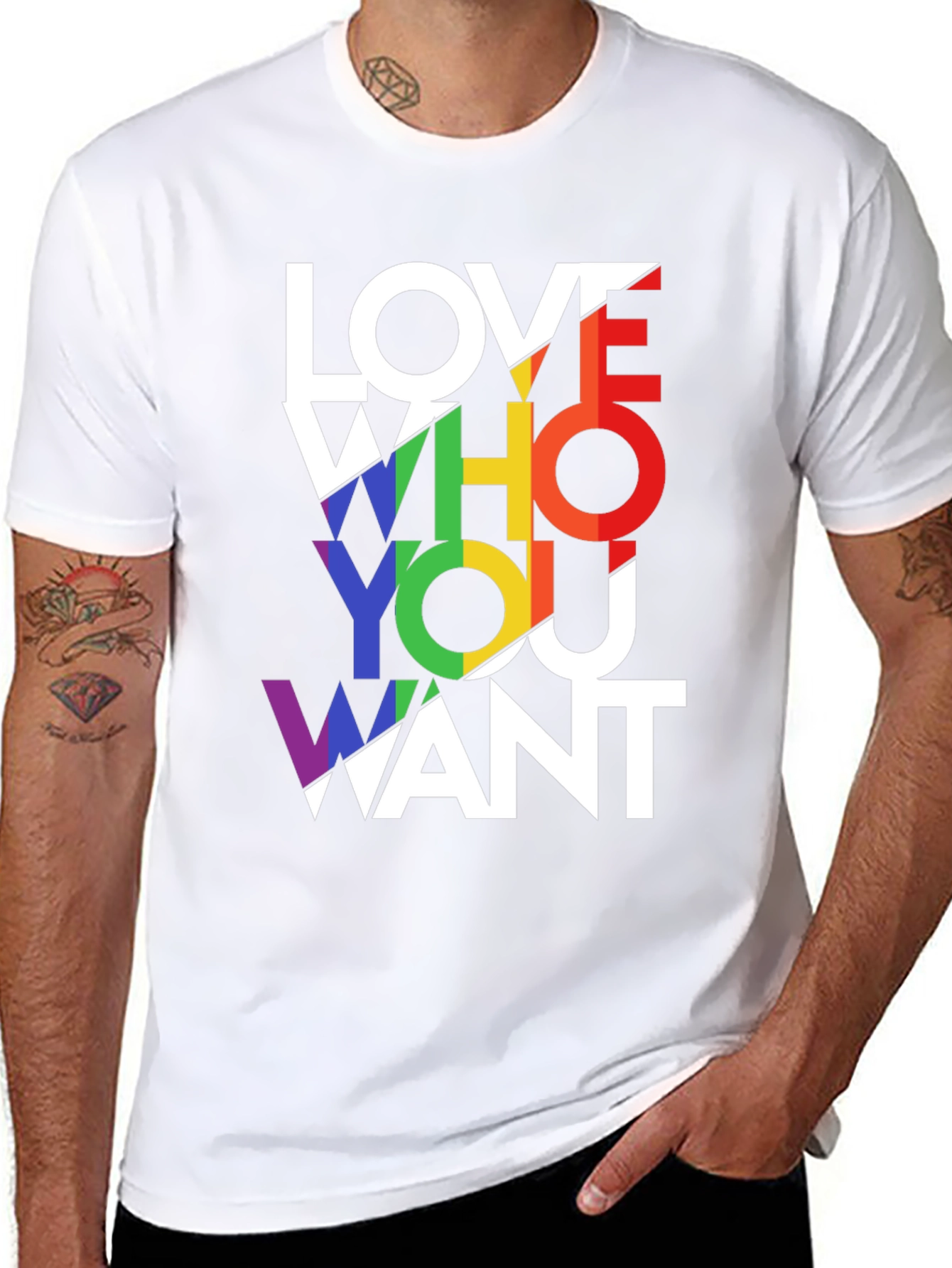 Love Who You Want Graphic T-Shirt