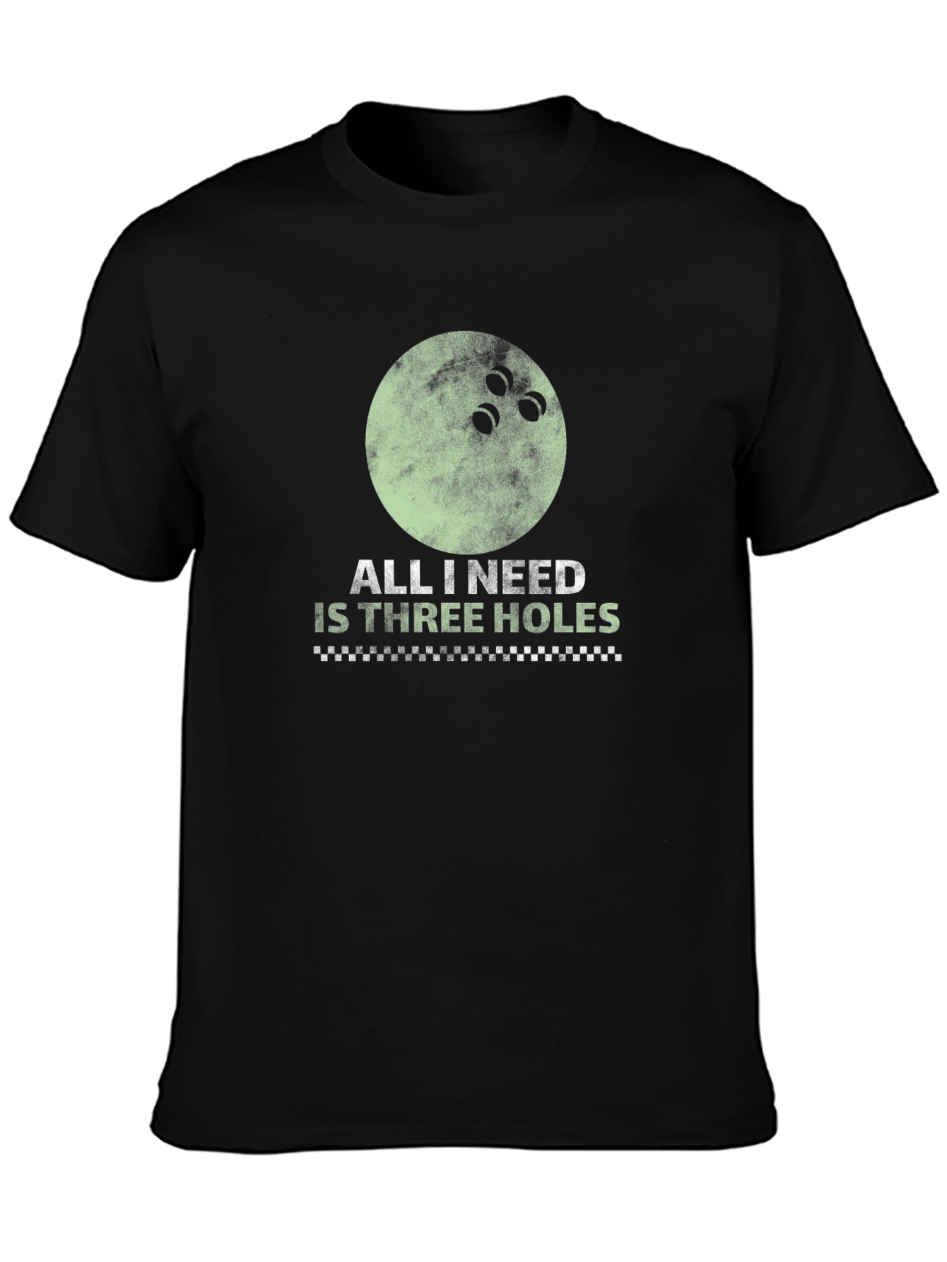 Three Holes Bowling T-Shirt - Funny Bowling Ball Tee