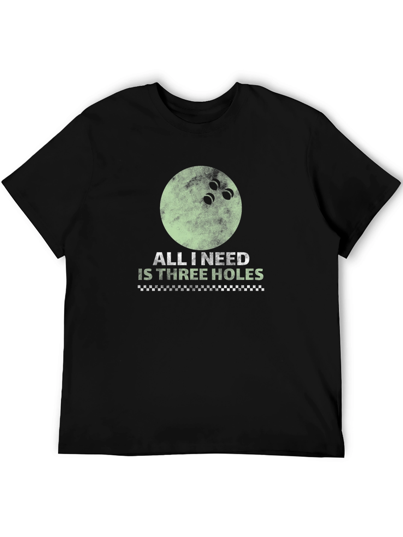 Three Holes Bowling T-Shirt - Funny Bowling Ball Tee