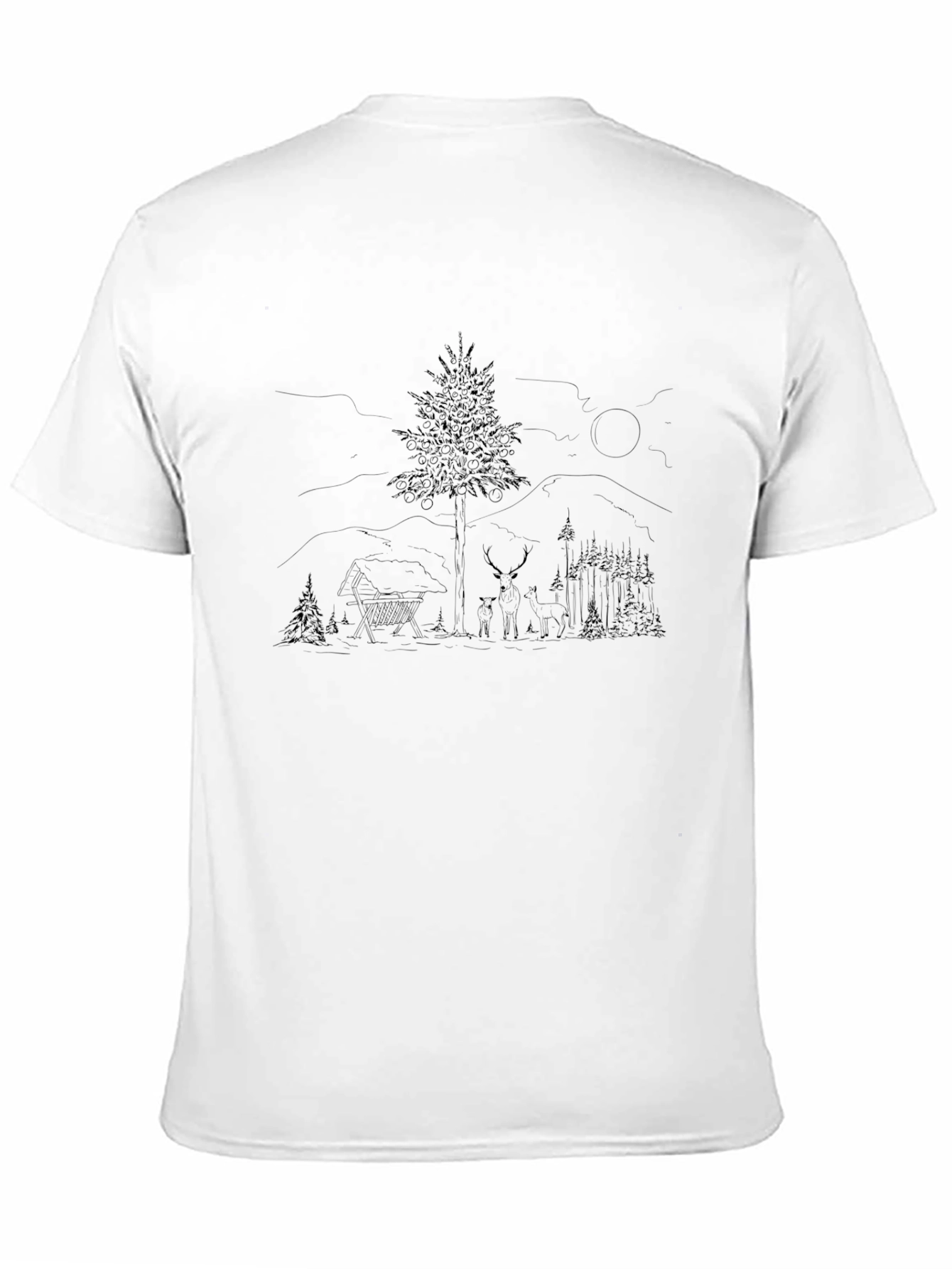 Black Nature Graphic Tee