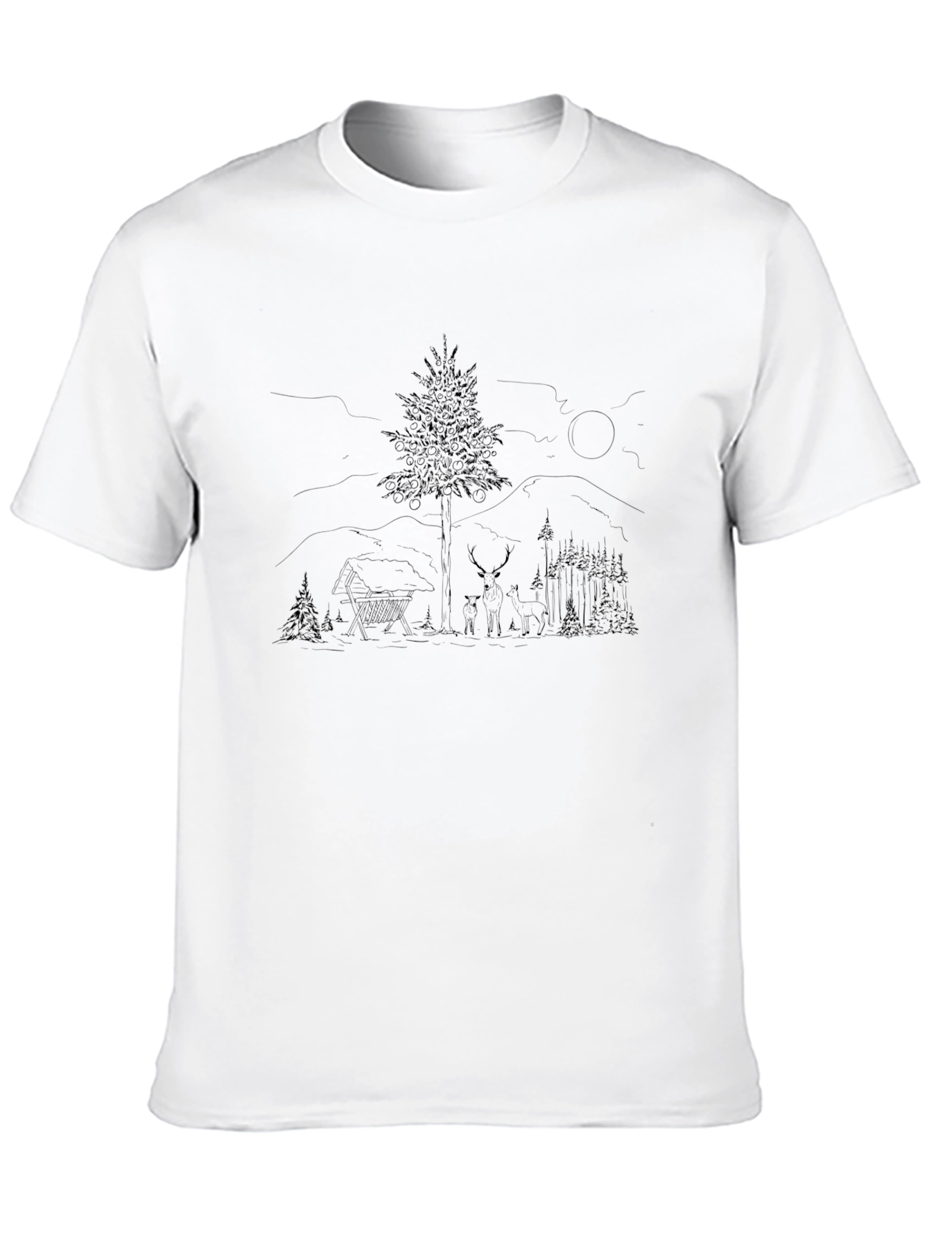 Black Nature Graphic Tee