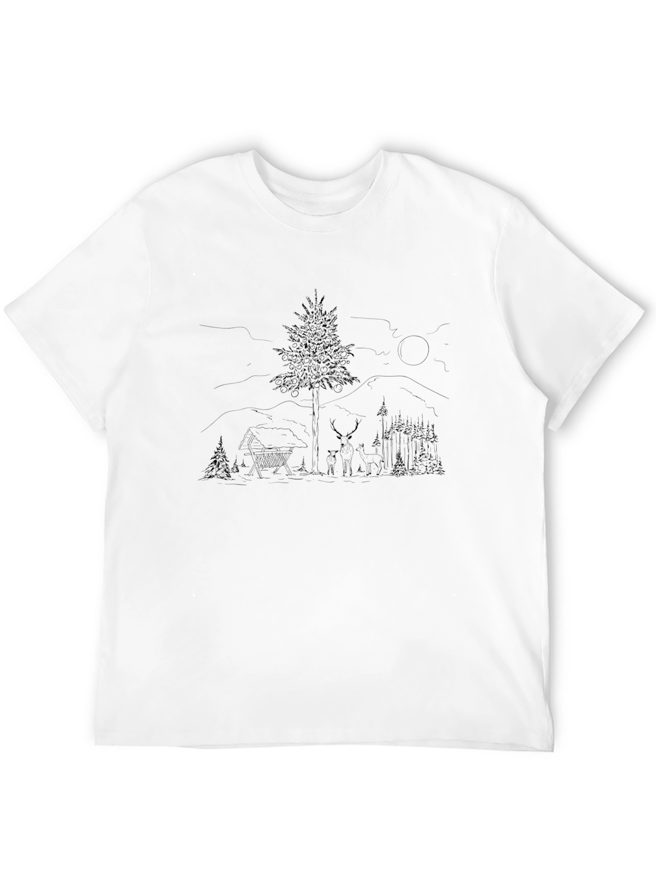 Black Nature Graphic Tee