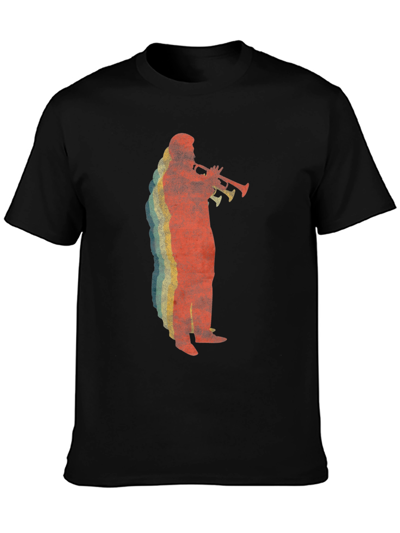 Retro Trumpet Player Graphic Tee