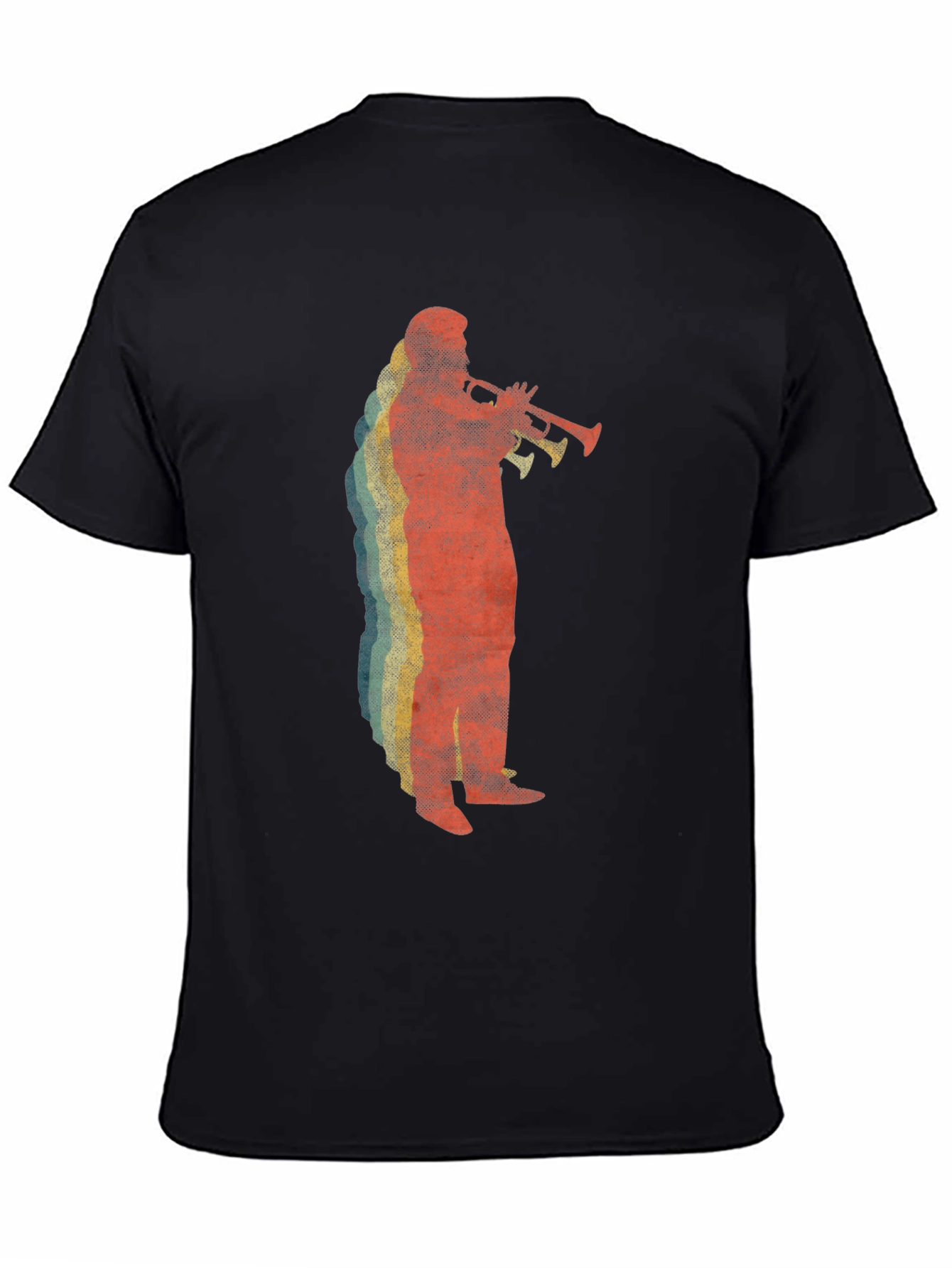 Retro Trumpet Player Graphic Tee