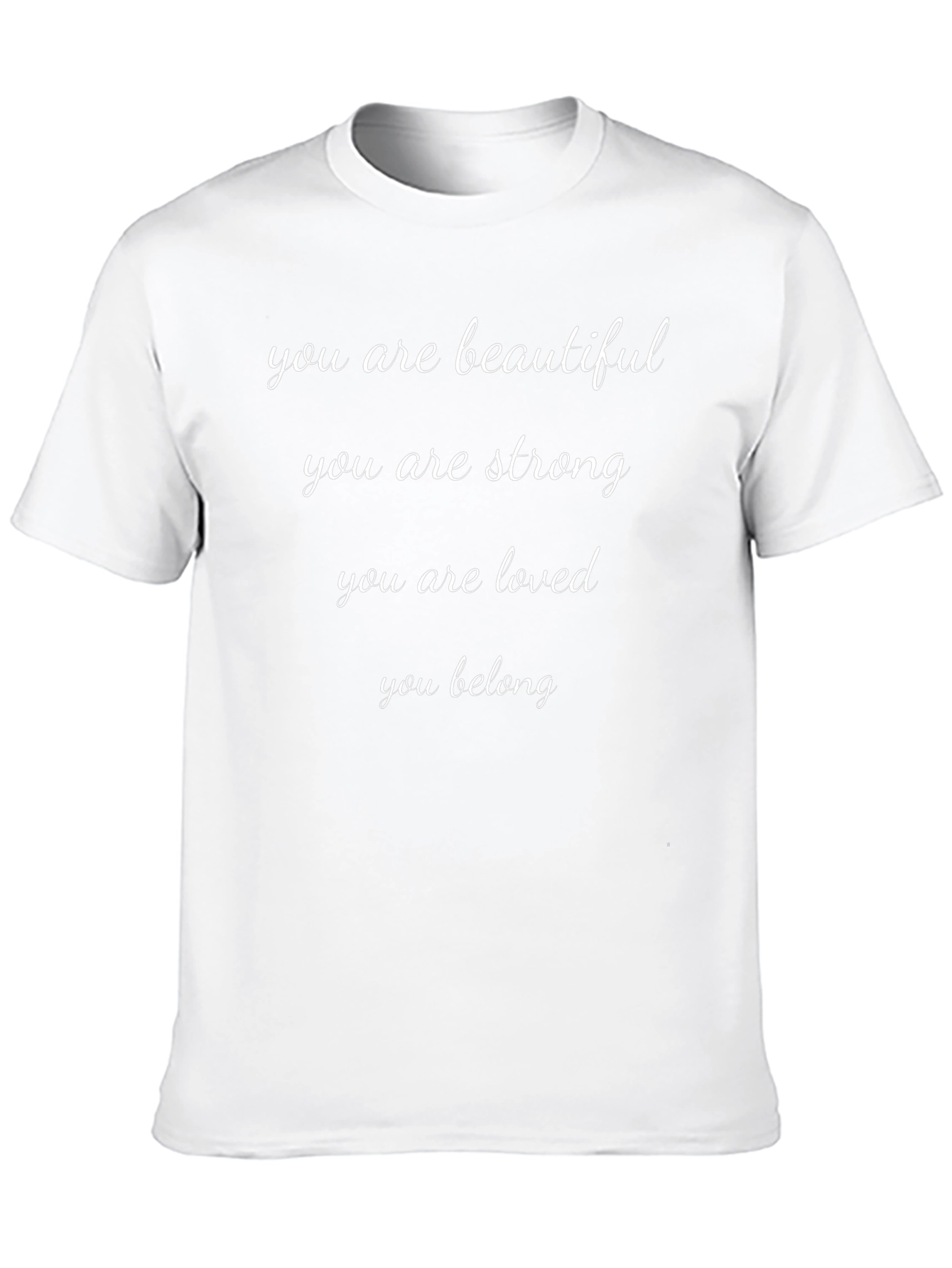 Inspirational Message Black T-Shirt