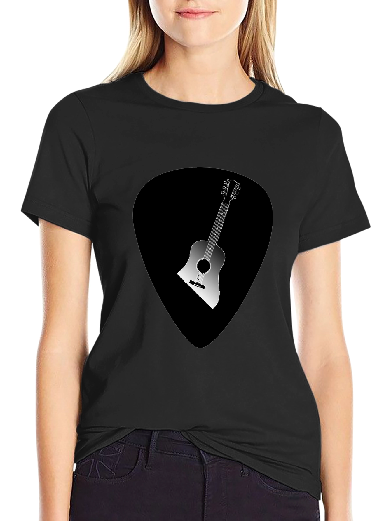 Guitar Pick Graphic Tee - Music Lover T-Shirt