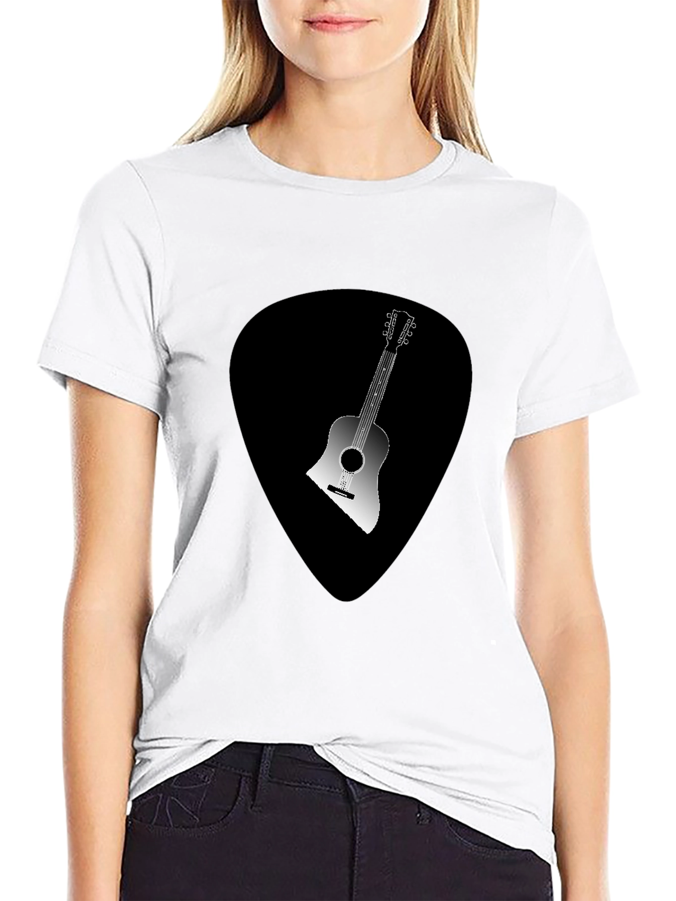 Guitar Pick Graphic Tee - Music Lover T-Shirt