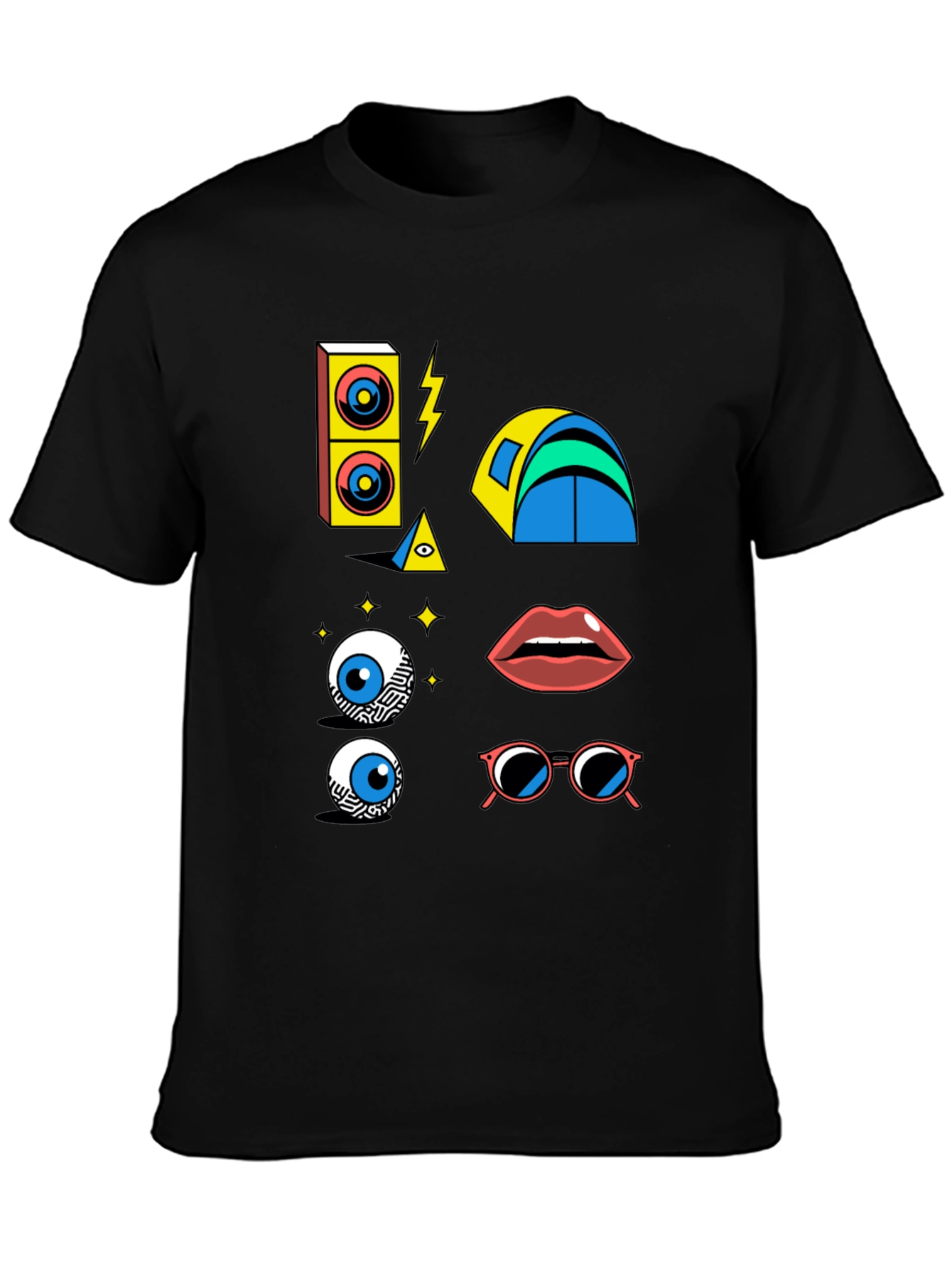 Eclectic Graphic Print T-Shirt