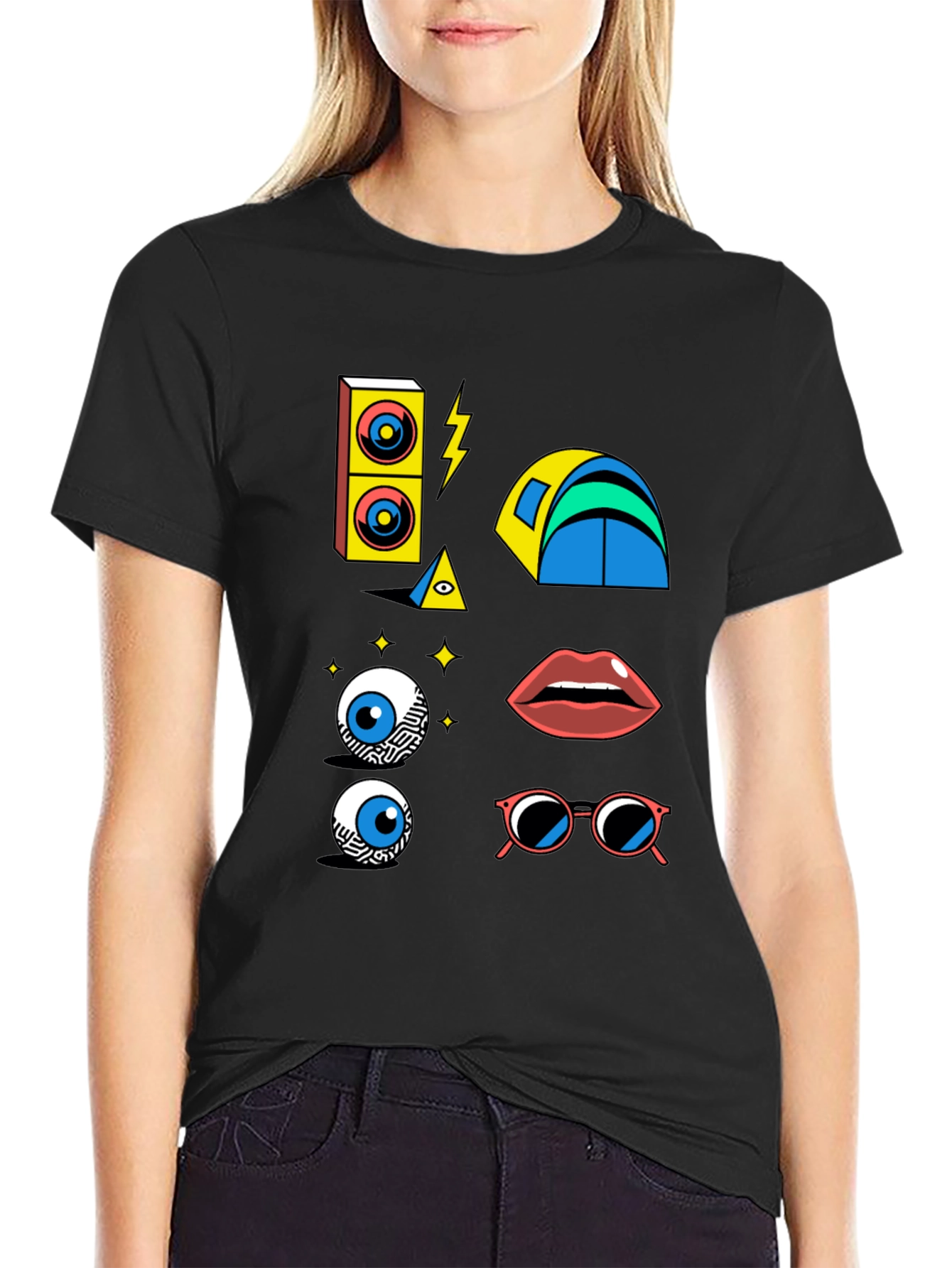 Eclectic Graphic Print T-Shirt