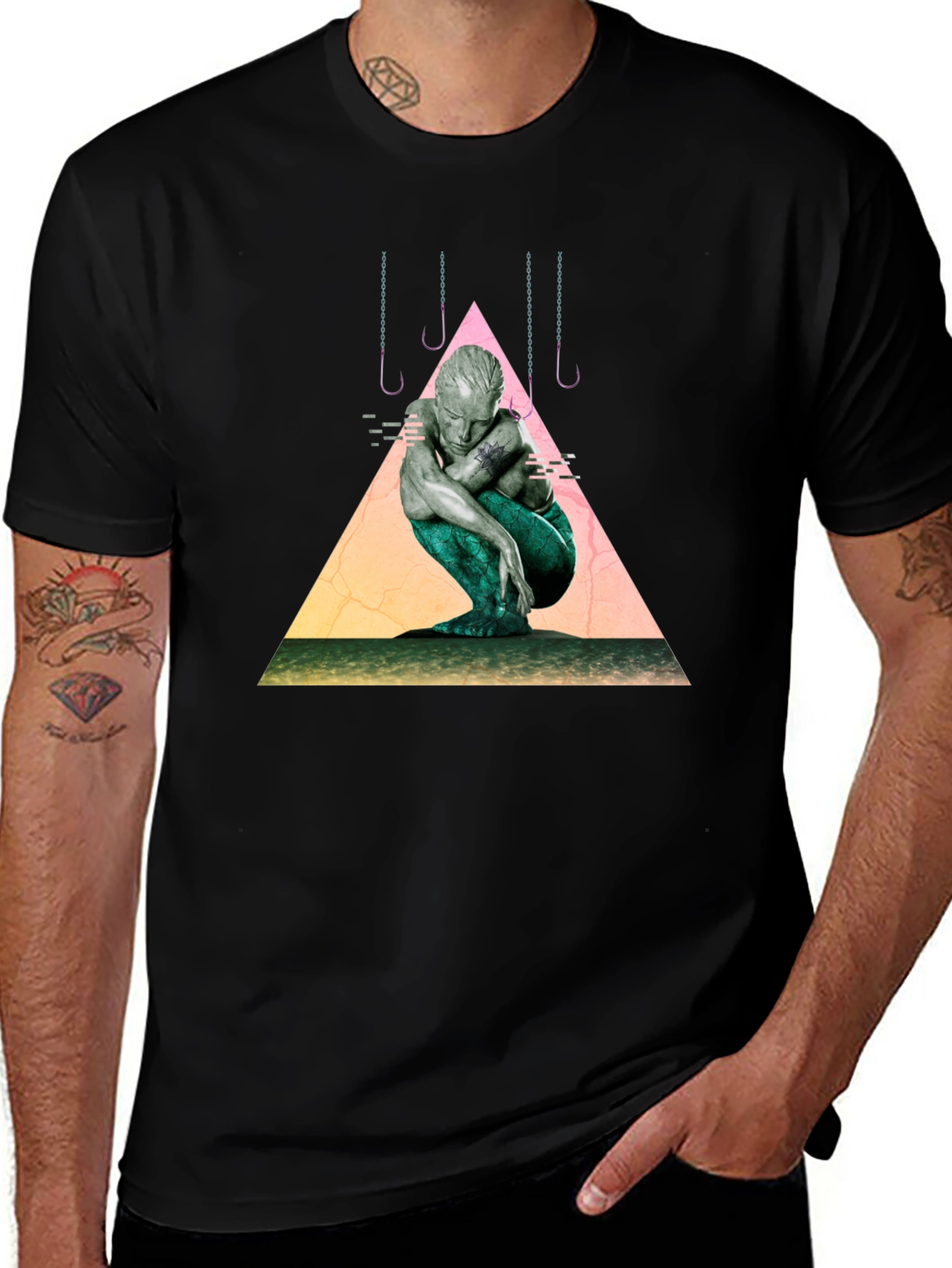 Mermaid Graphic Tee - Unique Artistic Design