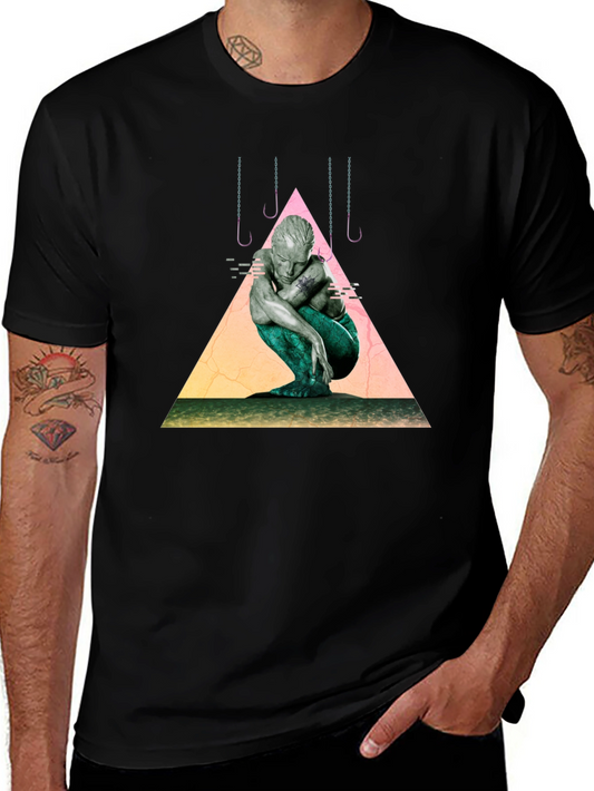 Mermaid Graphic Tee - Unique Artistic Design