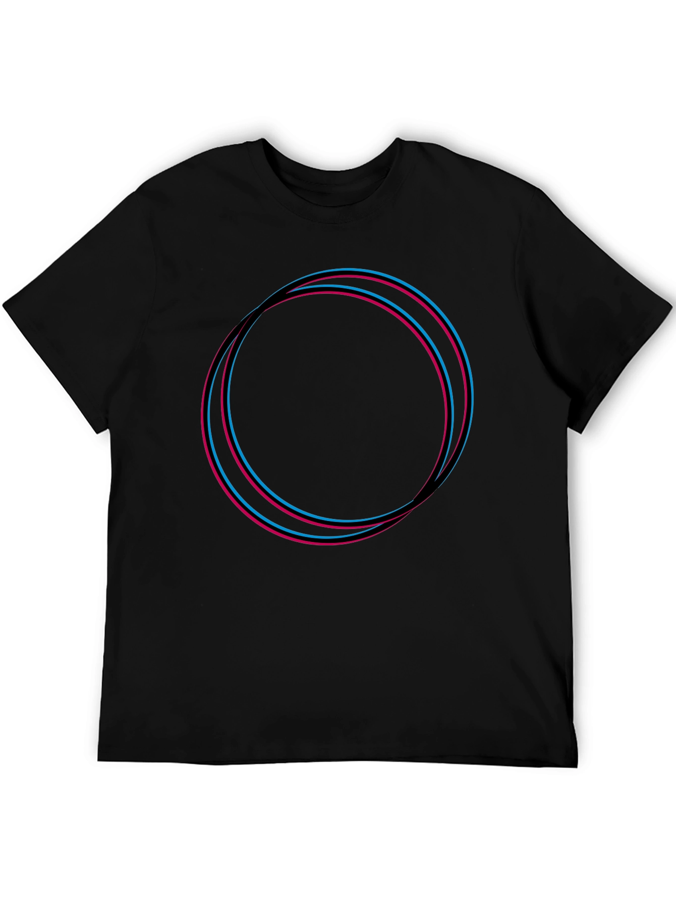 Abstract Circles Graphic Tee - Modern Design