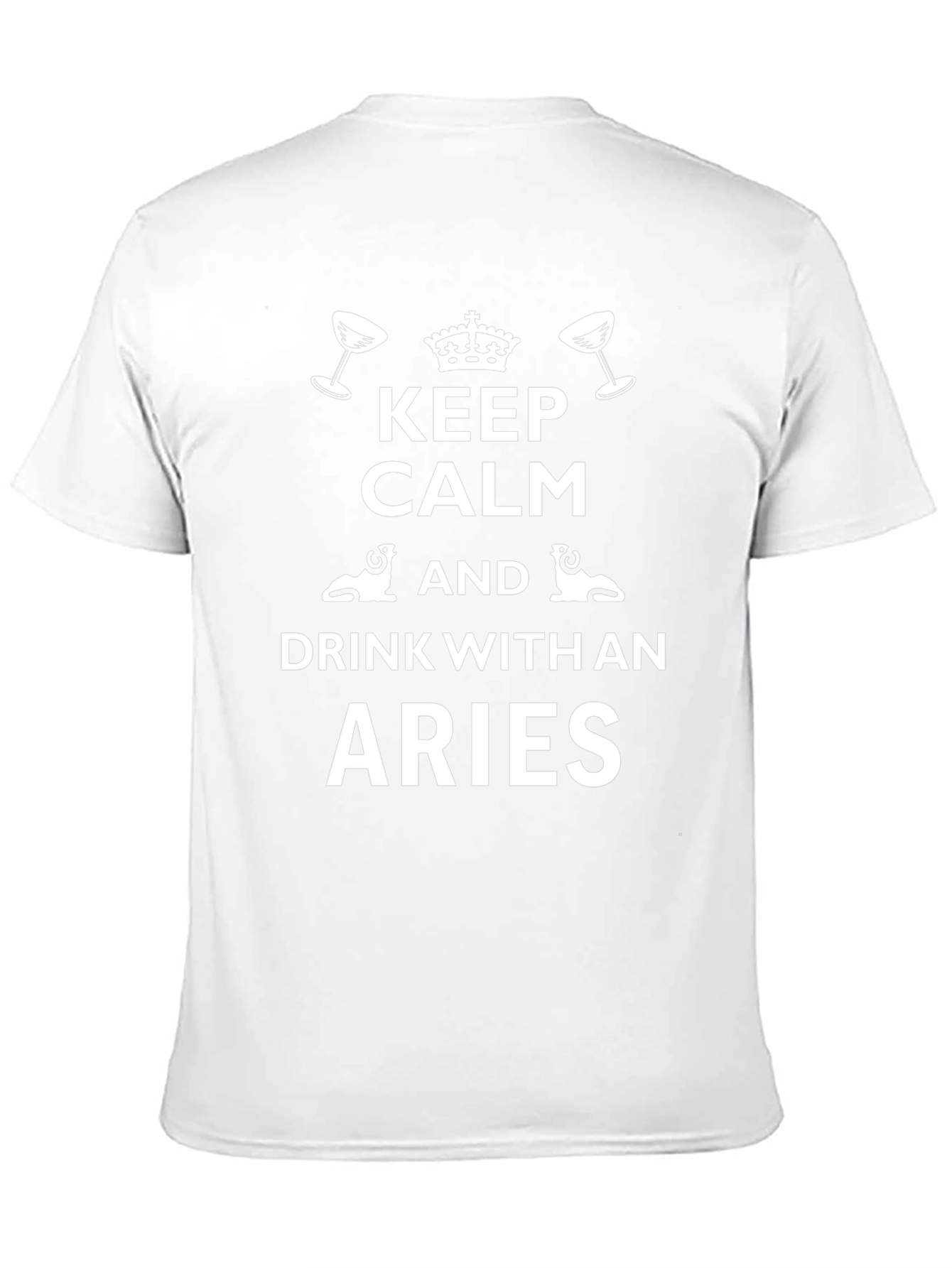 Keep Calm Aries T-Shirt - Zodiac Drink Tee