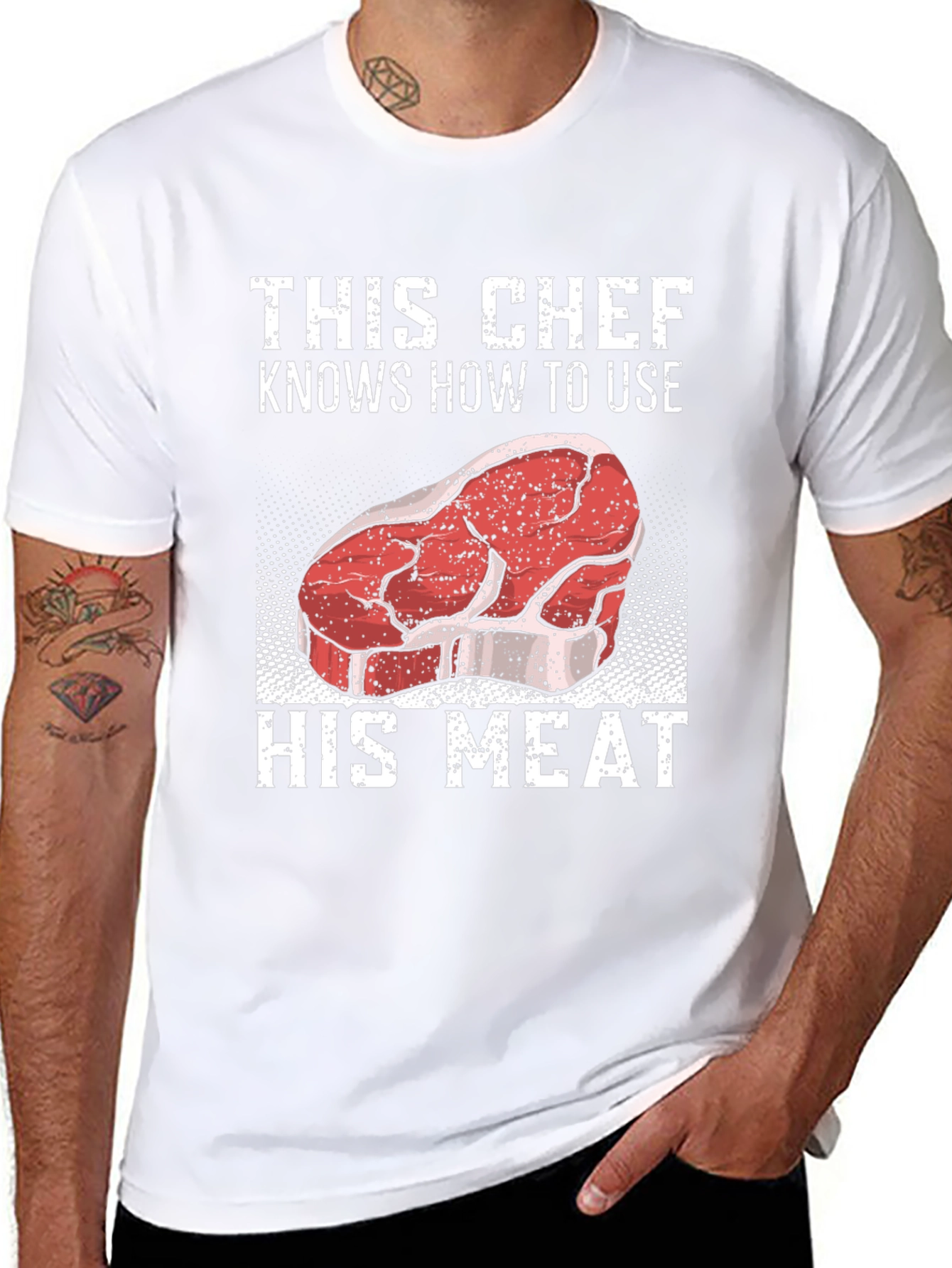 This Chef Knows How To Use His Meat T-Shirt