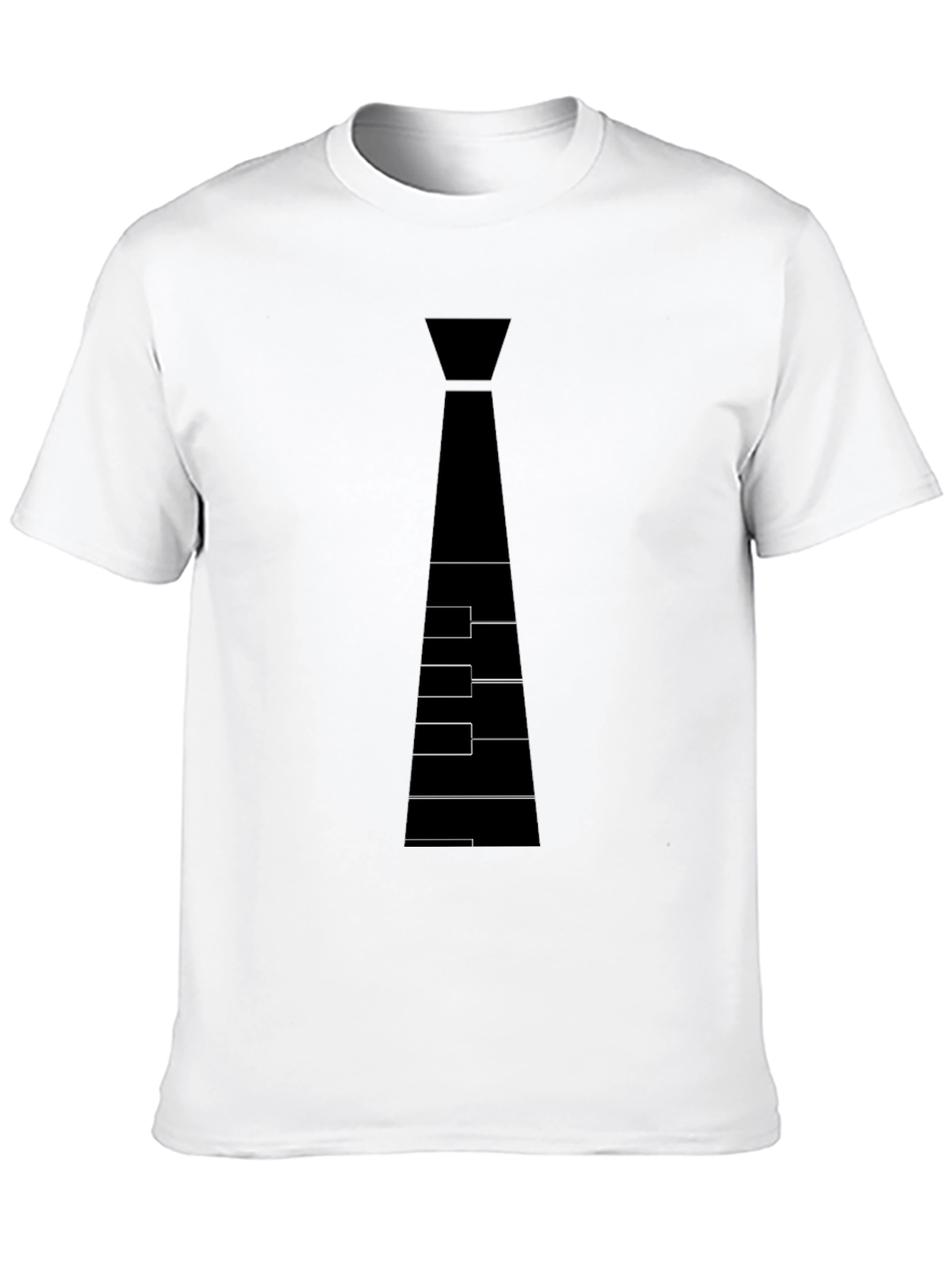 Piano Tie T-Shirt - Stylish Music Lover Tee