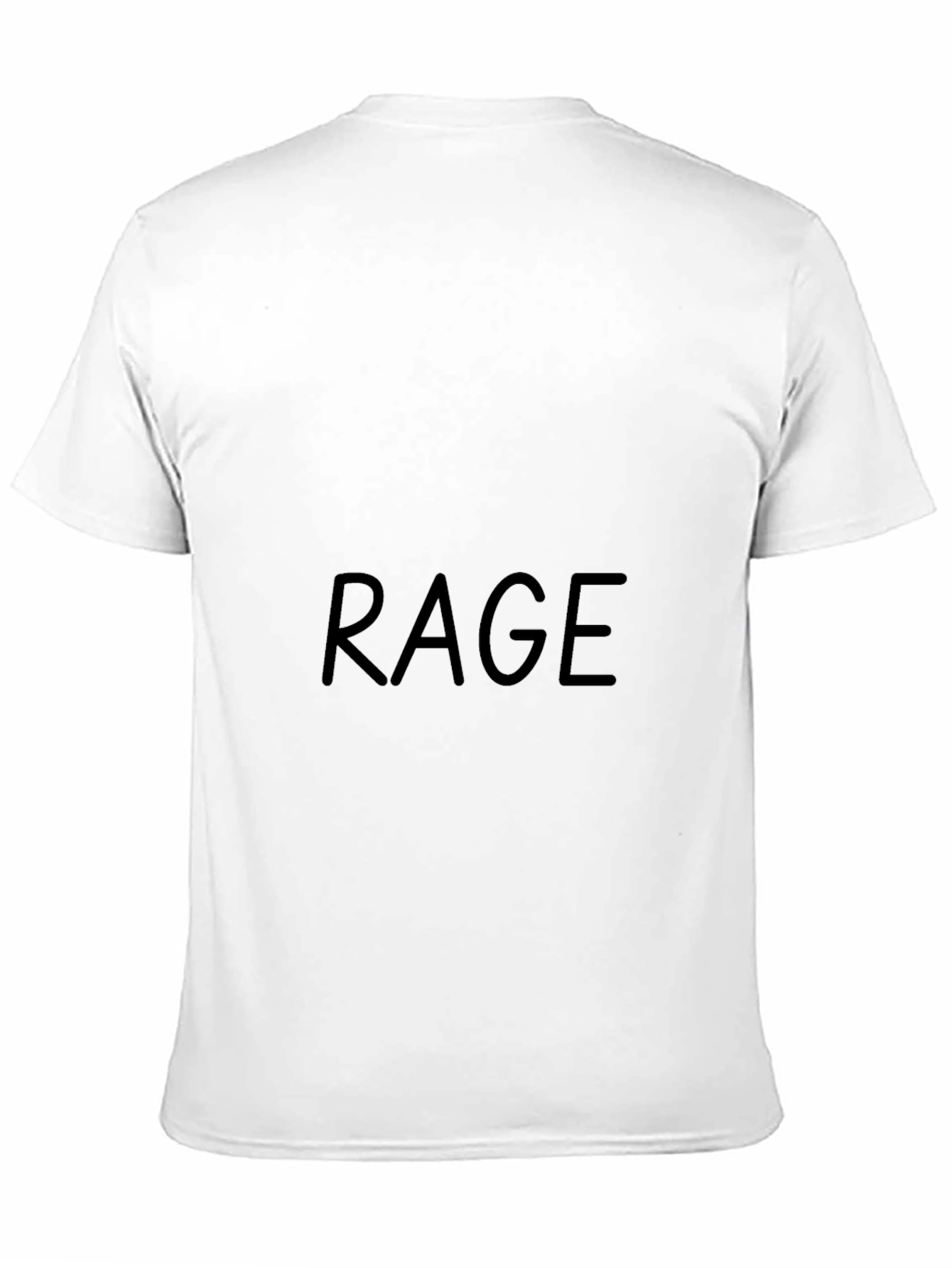 Rage Graphic Black T-Shirt - Cool Casual Wear