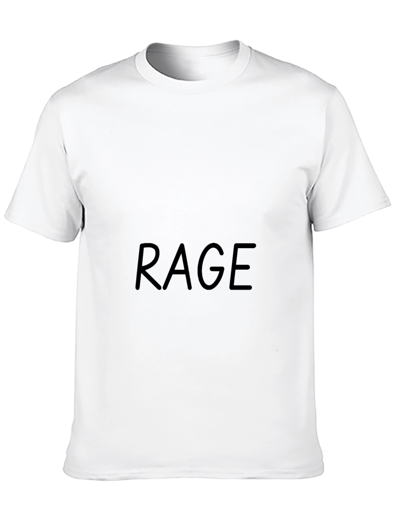 Rage Graphic Black T-Shirt - Cool Casual Wear