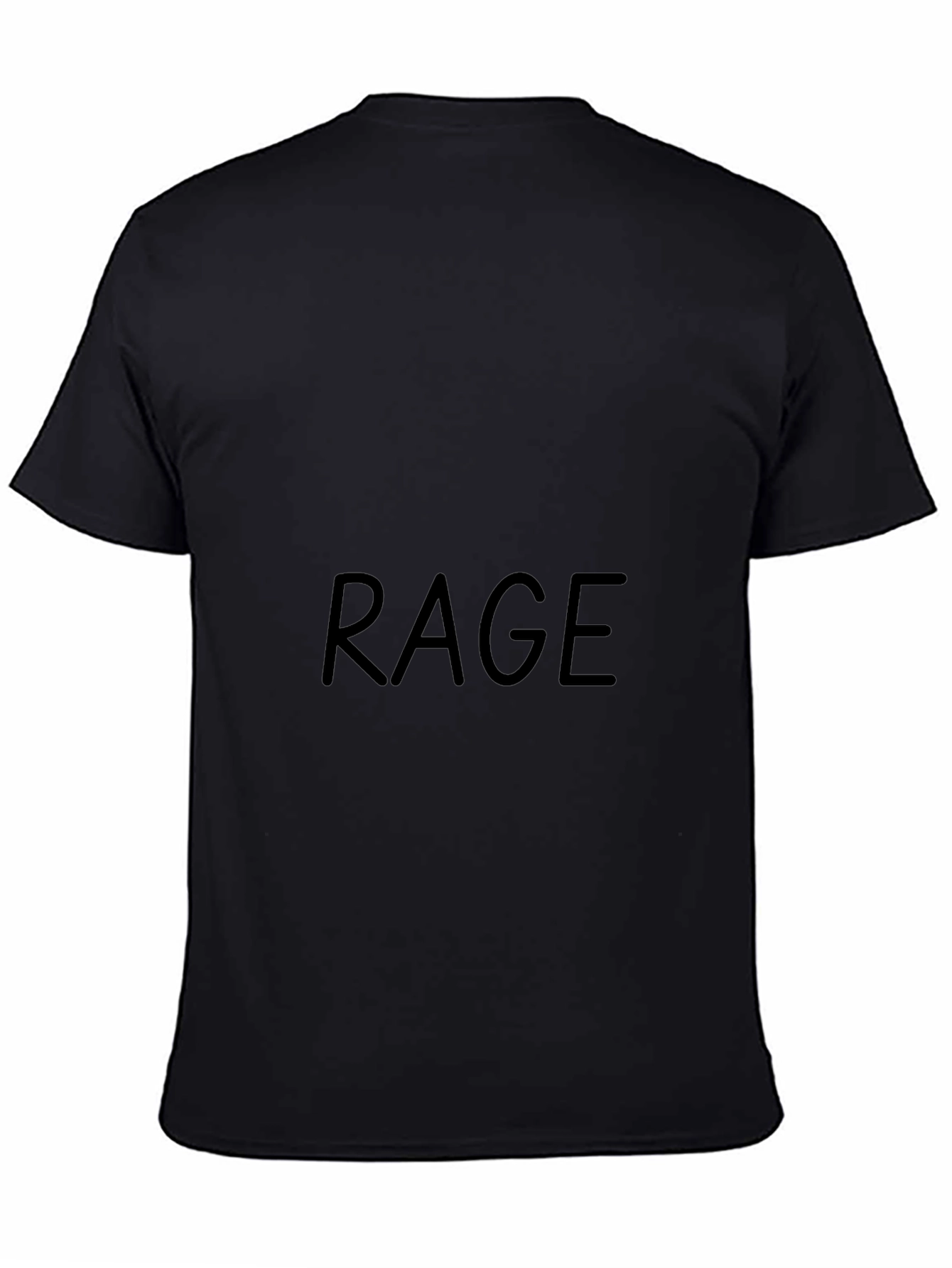 Rage Graphic Black T-Shirt - Cool Casual Wear