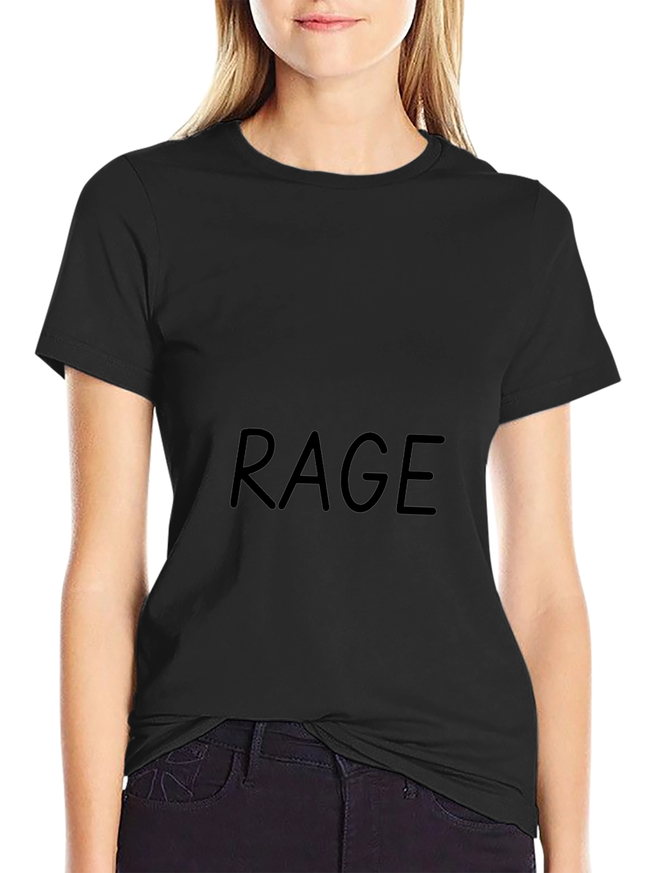 Rage Graphic Black T-Shirt - Cool Casual Wear