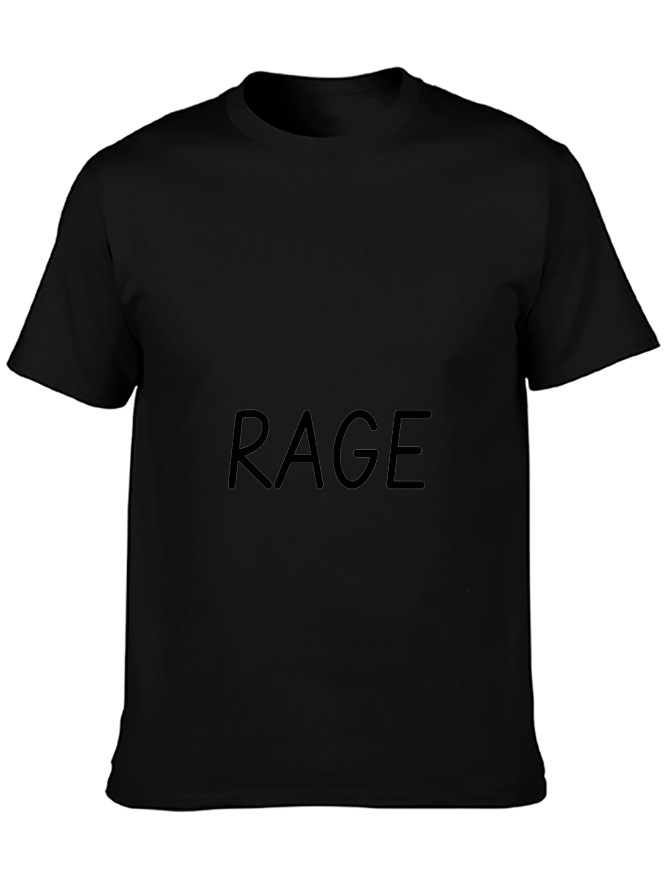 Rage Graphic Black T-Shirt - Cool Casual Wear
