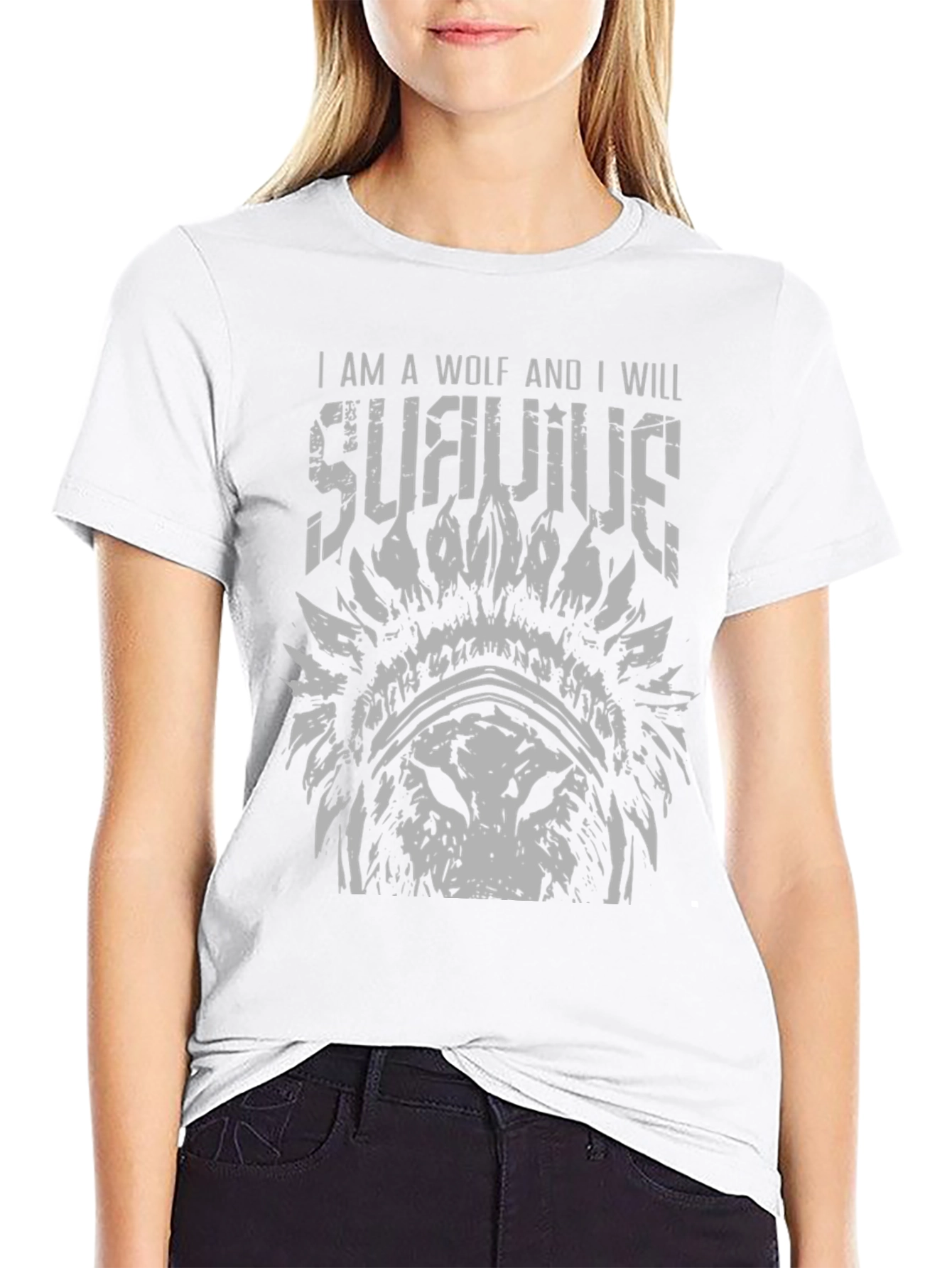 I Am A Wolf T-Shirt - Survive Graphic Tee
