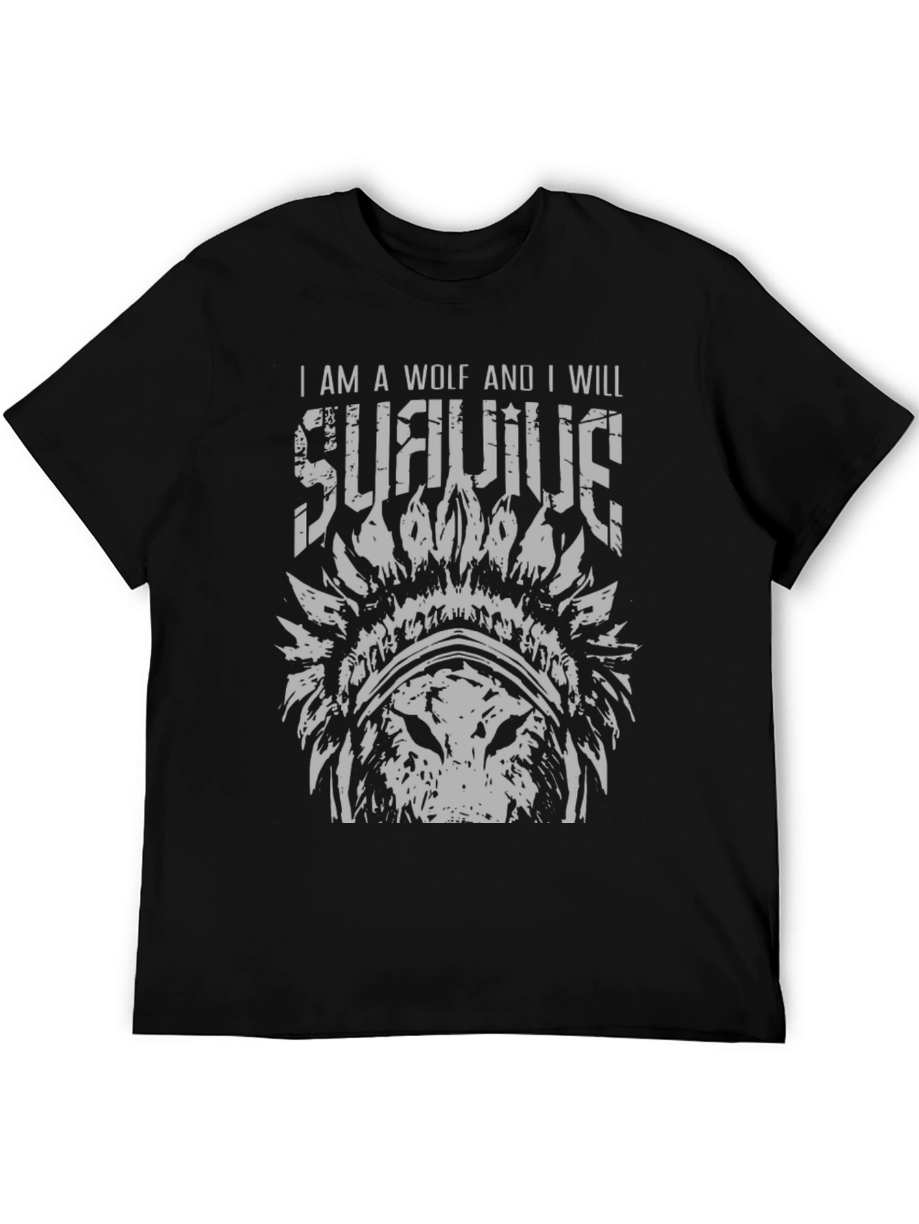 I Am A Wolf T-Shirt - Survive Graphic Tee