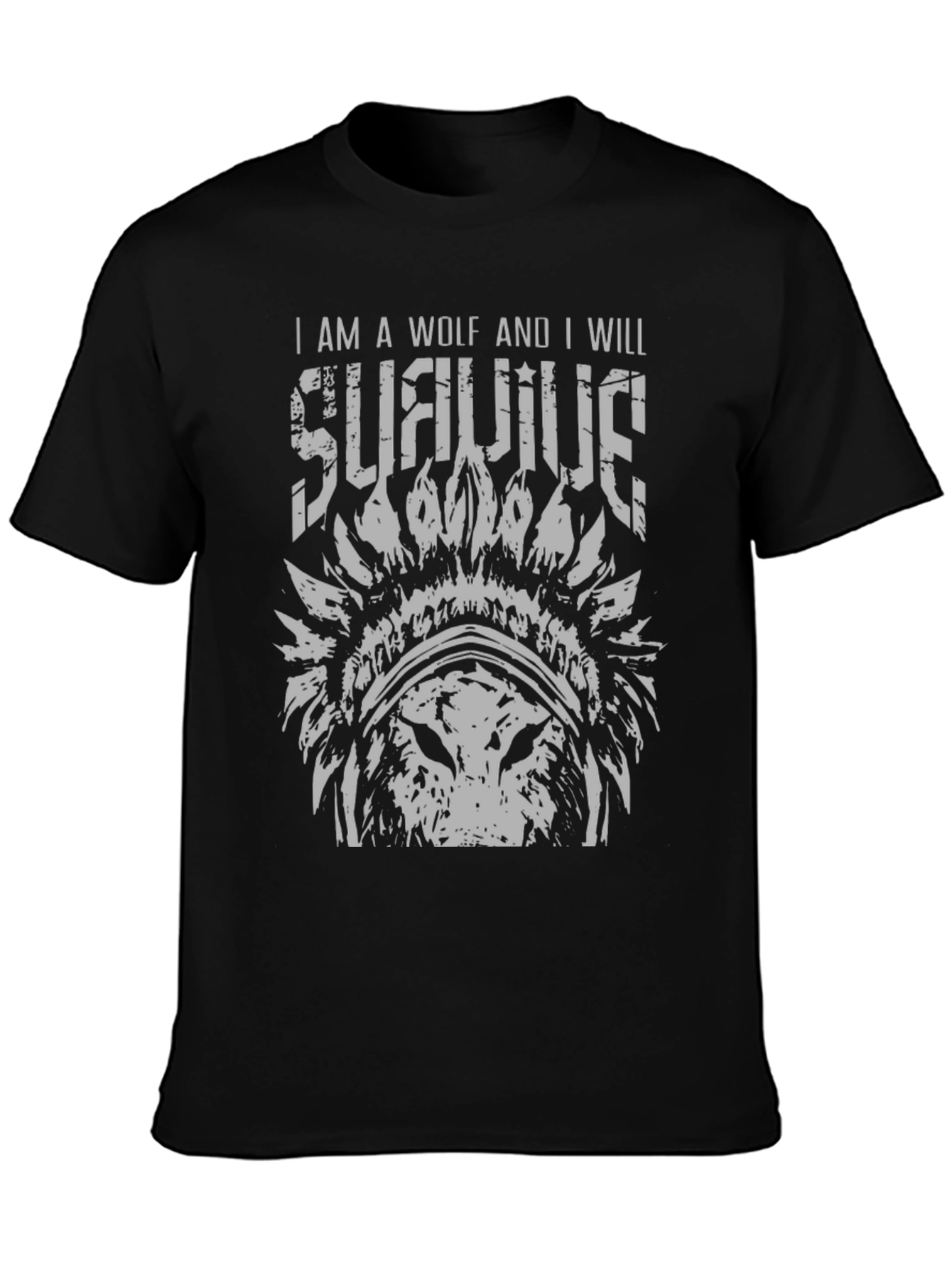 I Am A Wolf T-Shirt - Survive Graphic Tee