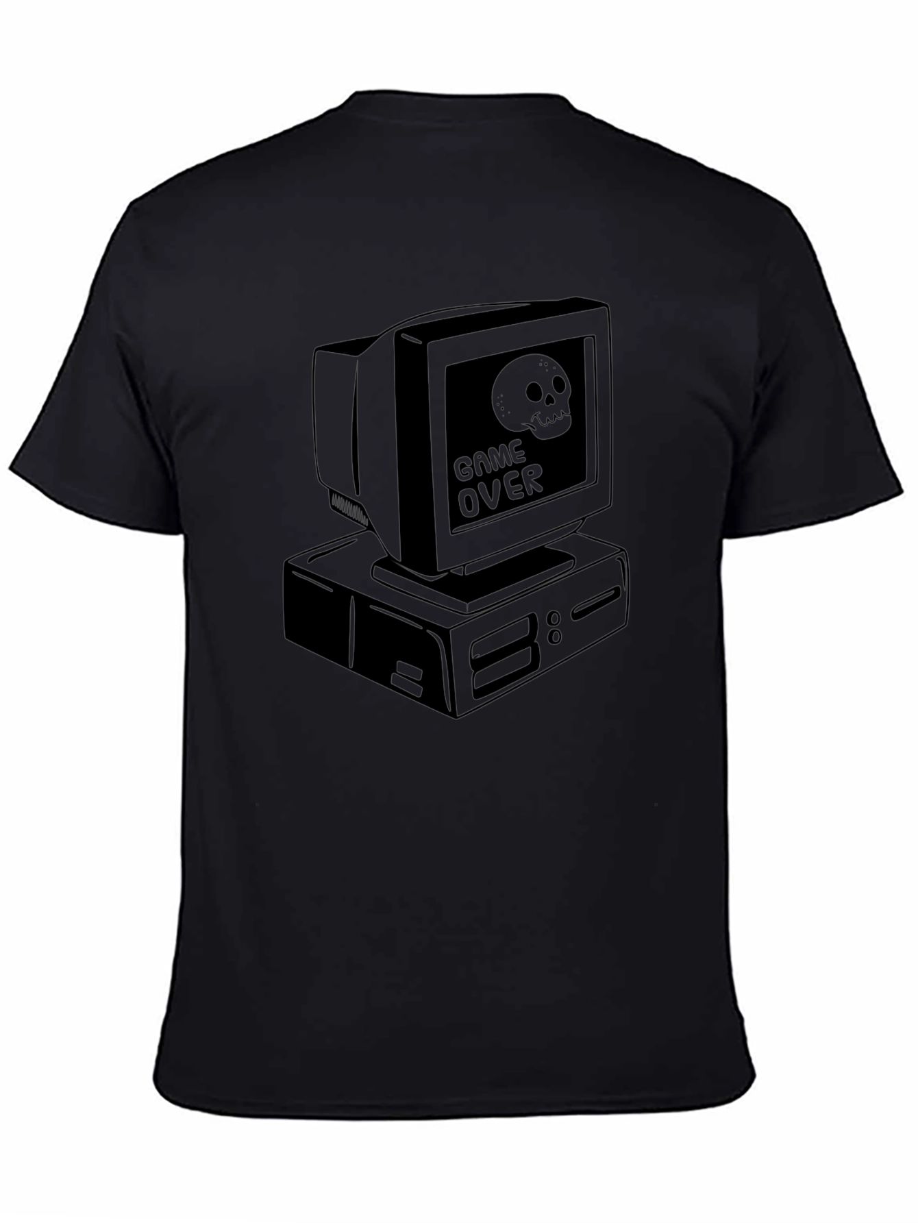 Game Over Computer Graphic Tee - Black