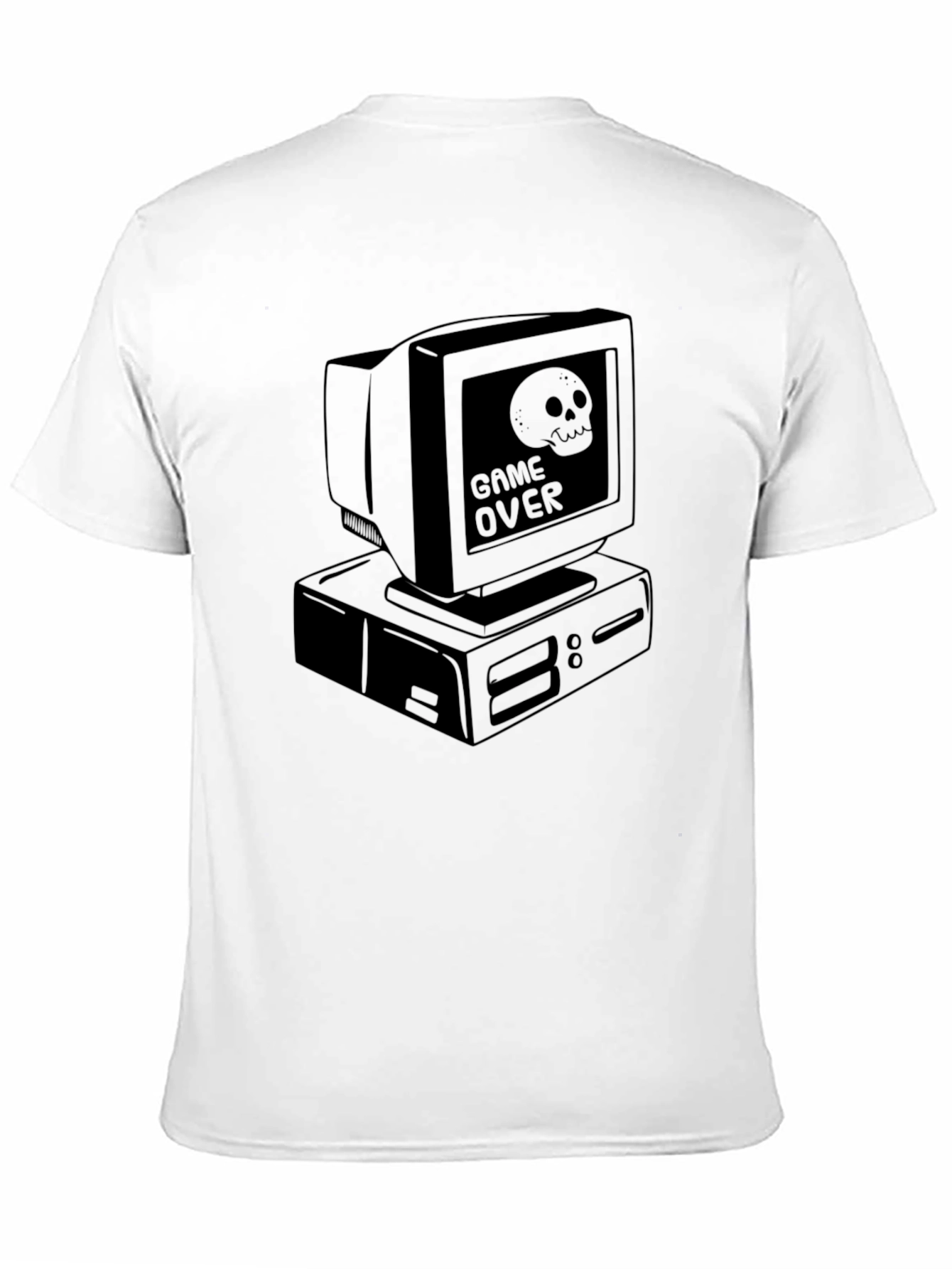 Game Over Computer Graphic Tee - Black