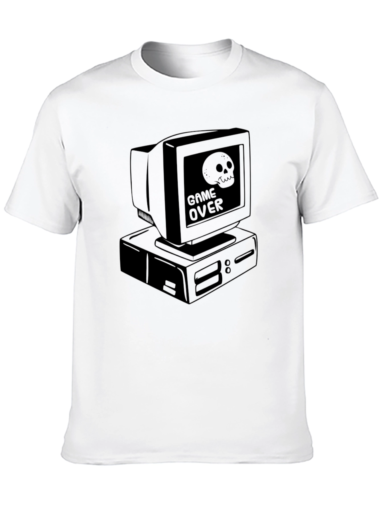 Game Over Computer Graphic Tee - Black